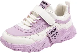 Kid Sneakers Girls Boys Running Walking Sports Adjustable Strap Sneakers Waterproof High Top Lightweight Casual Shoes