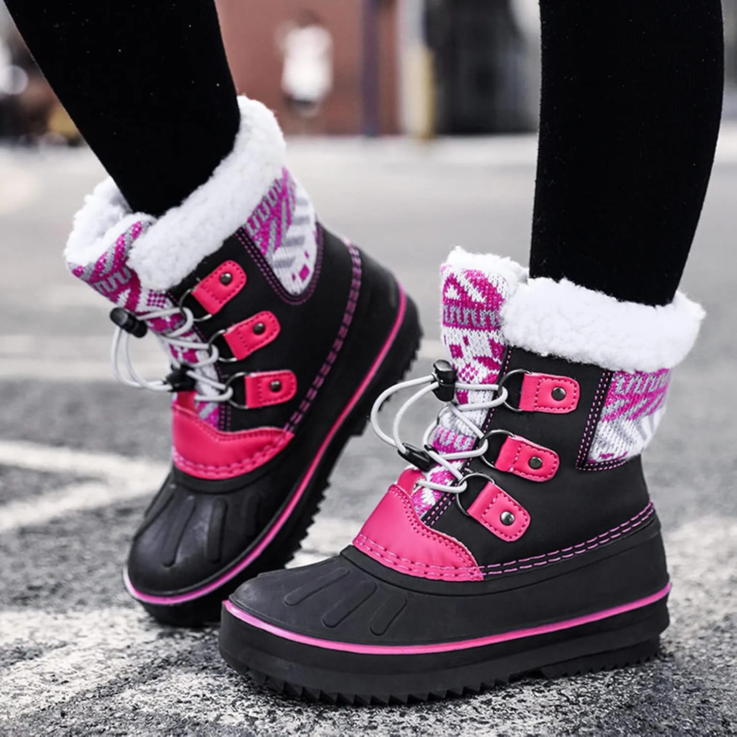 Kids Shoes Snow Boots Girls Boys OutdoorBoots Warm Boots with Cotton Snow Boots 18m Girl Boots