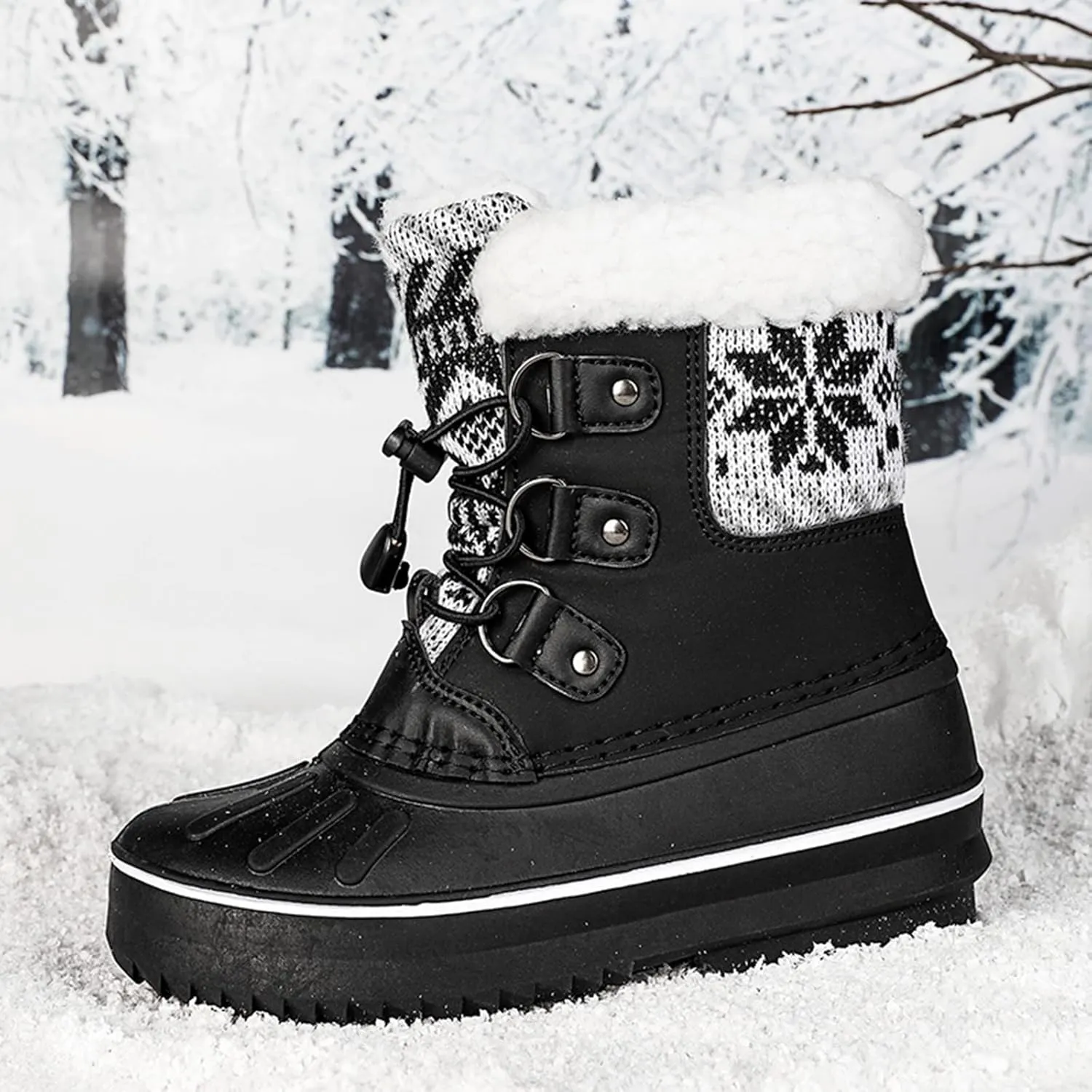 Kids Shoes Snow Boots Girls Boys OutdoorBoots Warm Boots with Cotton Snow Boots 18m Girl Boots