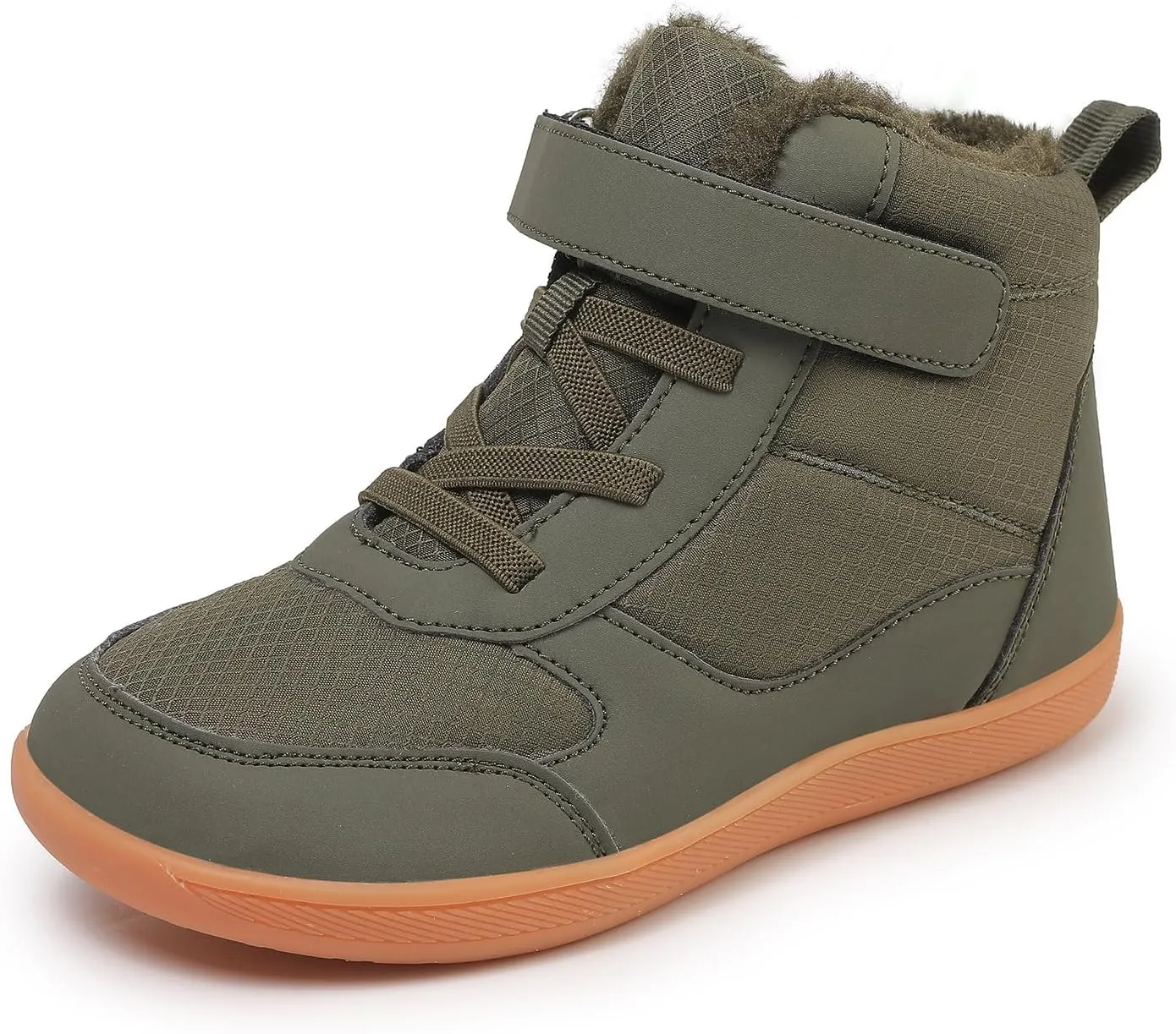 Kids Winter Barefoot Snow Boots: Comfort Warmth - Wide Toe Box Hiking Boots for Toddler/Boys/Girls