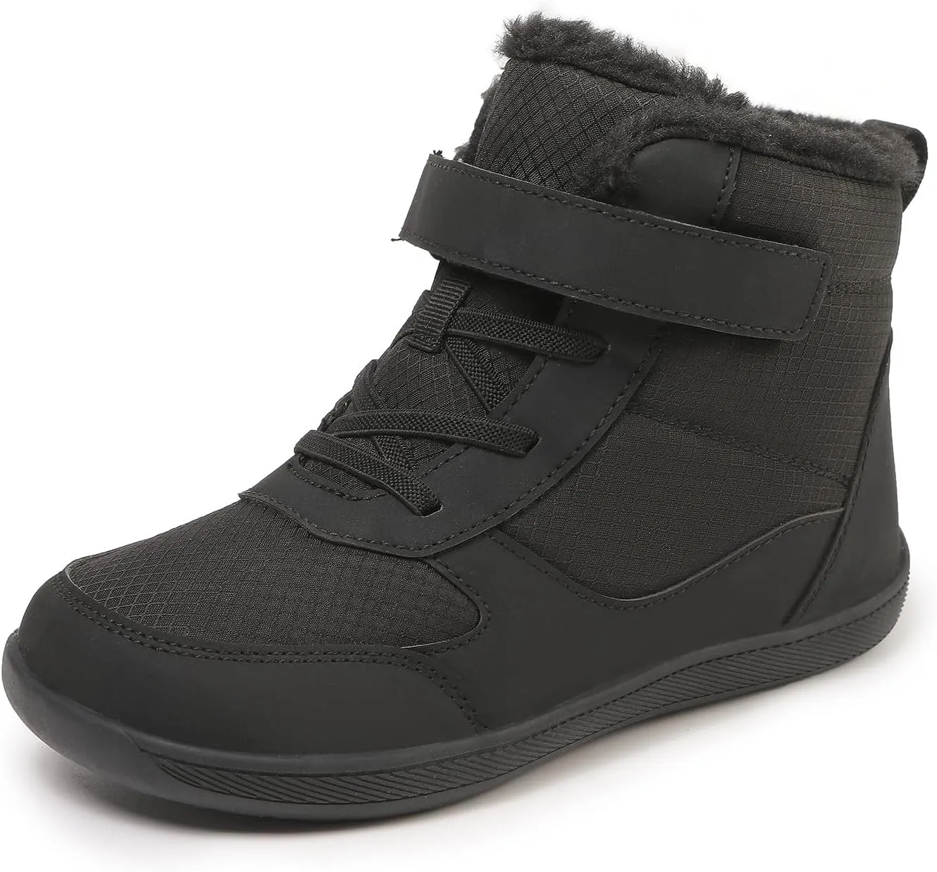 Kids Winter Barefoot Snow Boots: Comfort Warmth - Wide Toe Box Hiking Boots for Toddler/Boys/Girls