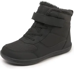 Kids Winter Barefoot Snow Boots: Comfort Warmth - Wide Toe Box Hiking Boots for Toddler/Boys/Girls