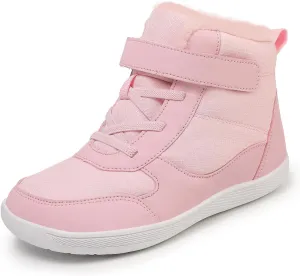 Kids Winter Barefoot Snow Boots: Comfort Warmth - Wide Toe Box Hiking Boots for Toddler/Boys/Girls
