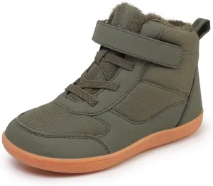 Kids Winter Barefoot Snow Boots: Comfort Warmth - Wide Toe Box Hiking Boots for Toddler/Boys/Girls