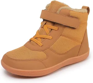 Kids Winter Barefoot Snow Boots: Comfort Warmth - Wide Toe Box Hiking Boots for Toddler/Boys/Girls