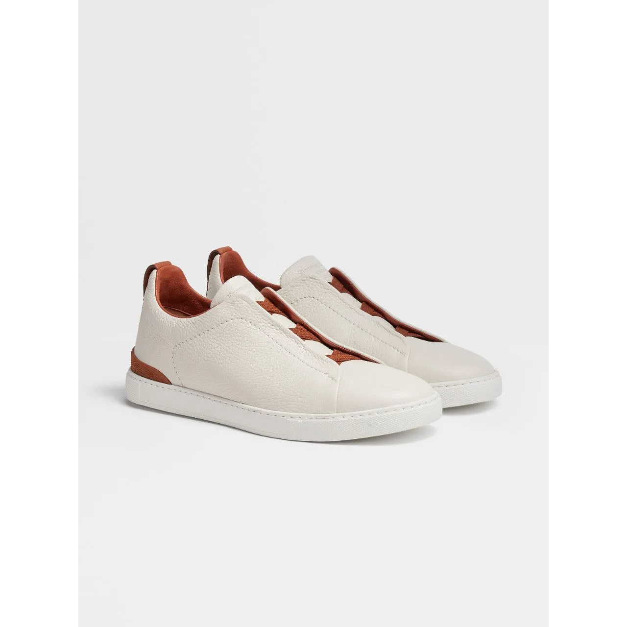 Light Beige Deerskin Triple Stitch™ Sneakers