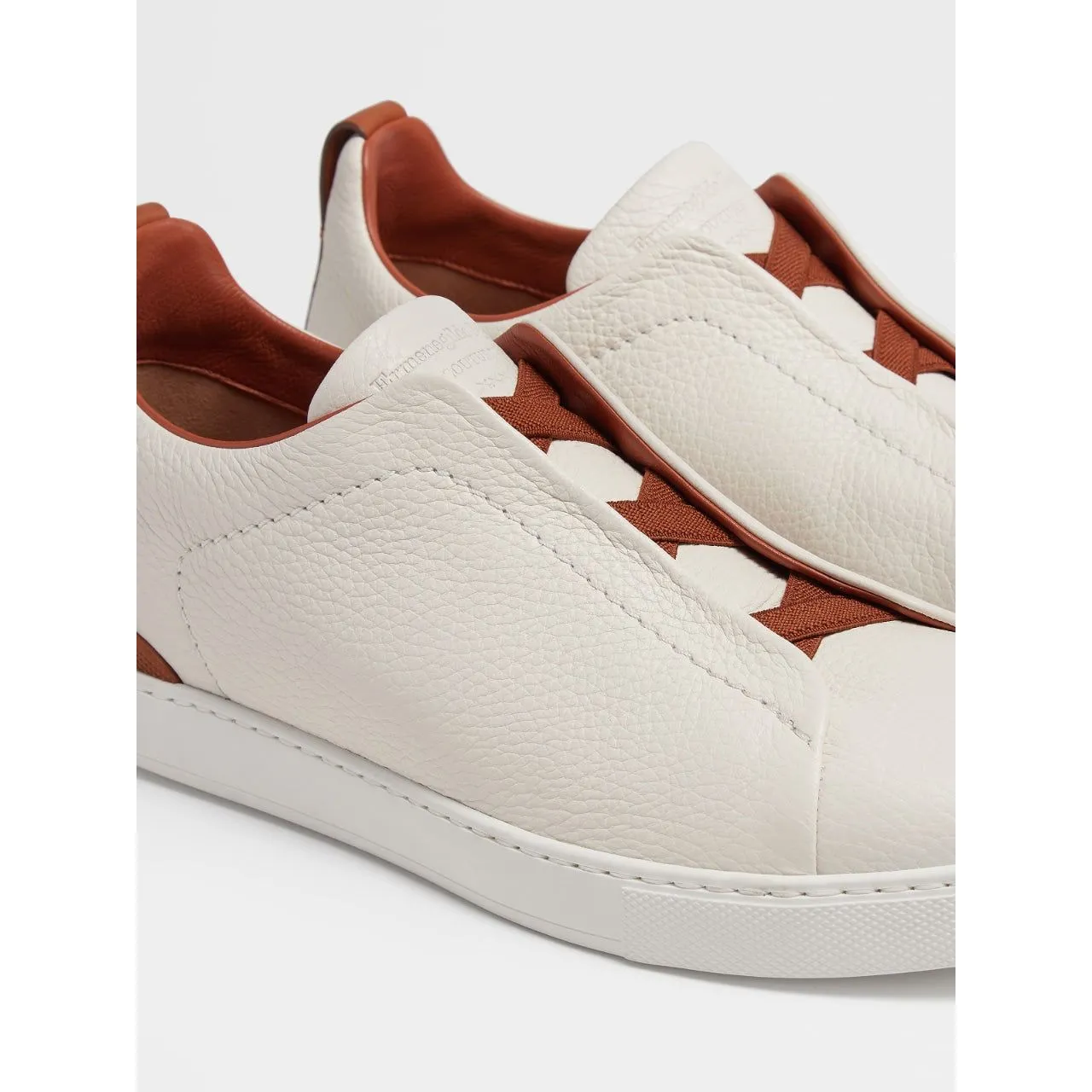 Light Beige Deerskin Triple Stitch™ Sneakers