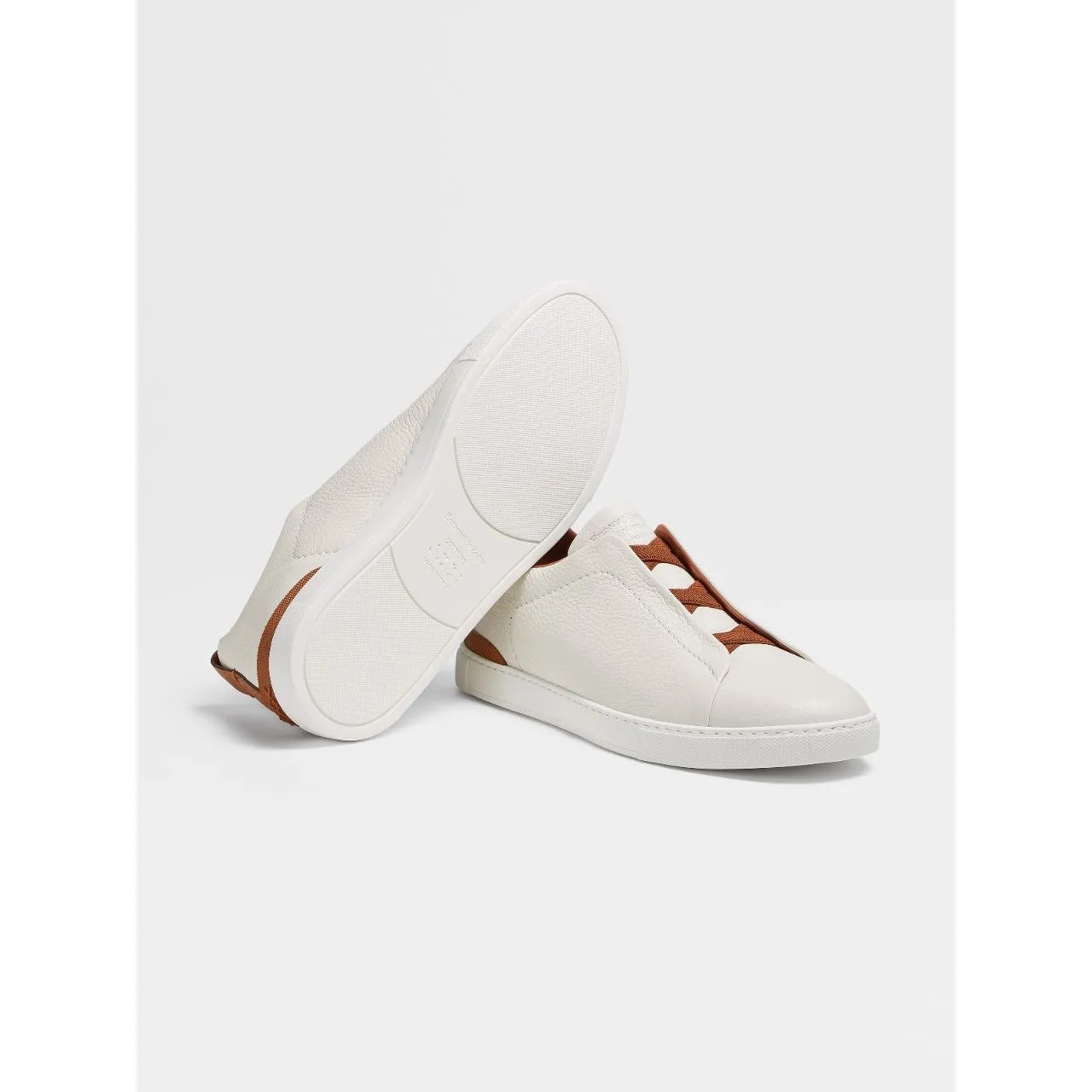Light Beige Deerskin Triple Stitch™ Sneakers