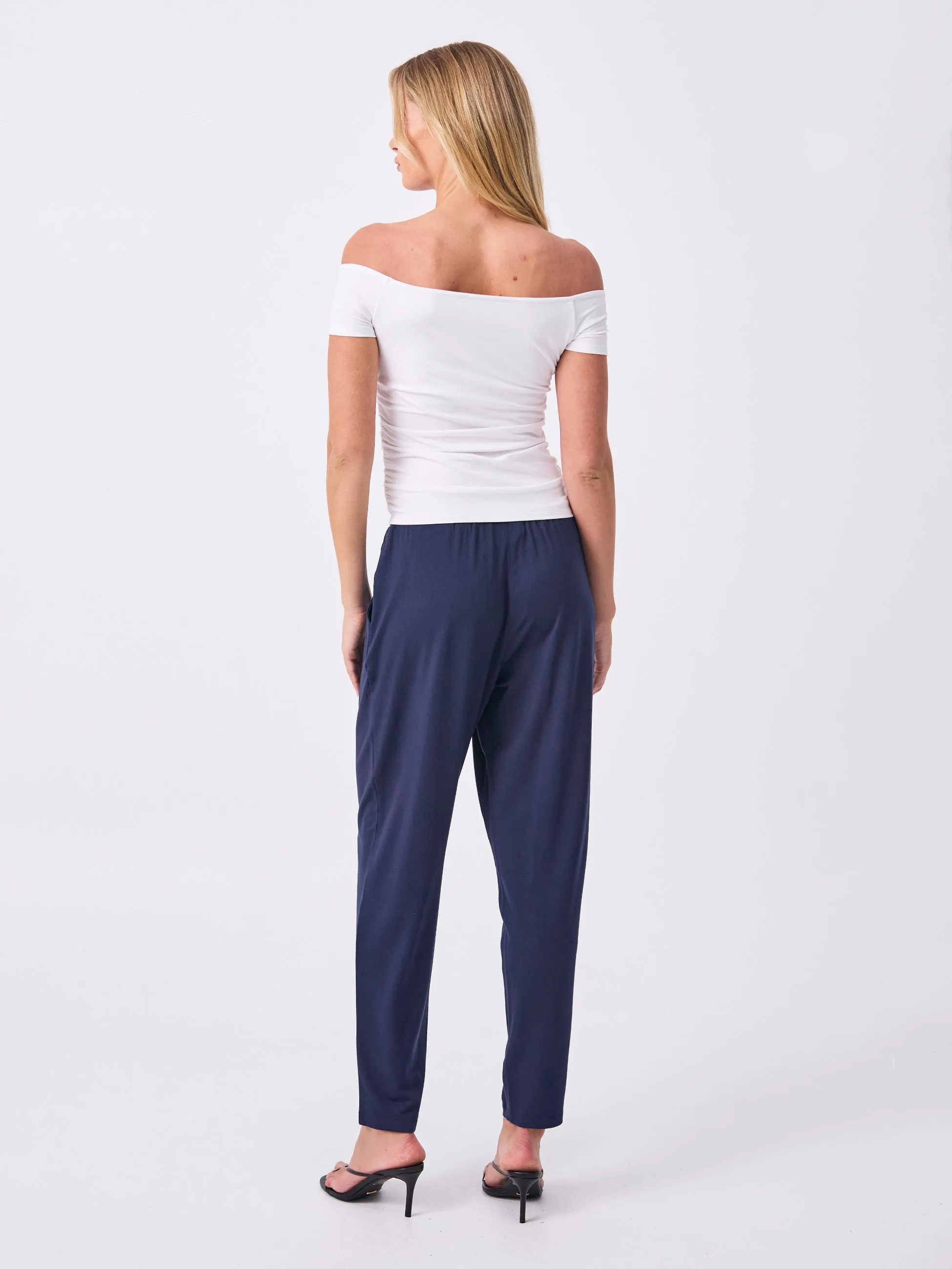 Lounge Slim Leg Pant - Navy