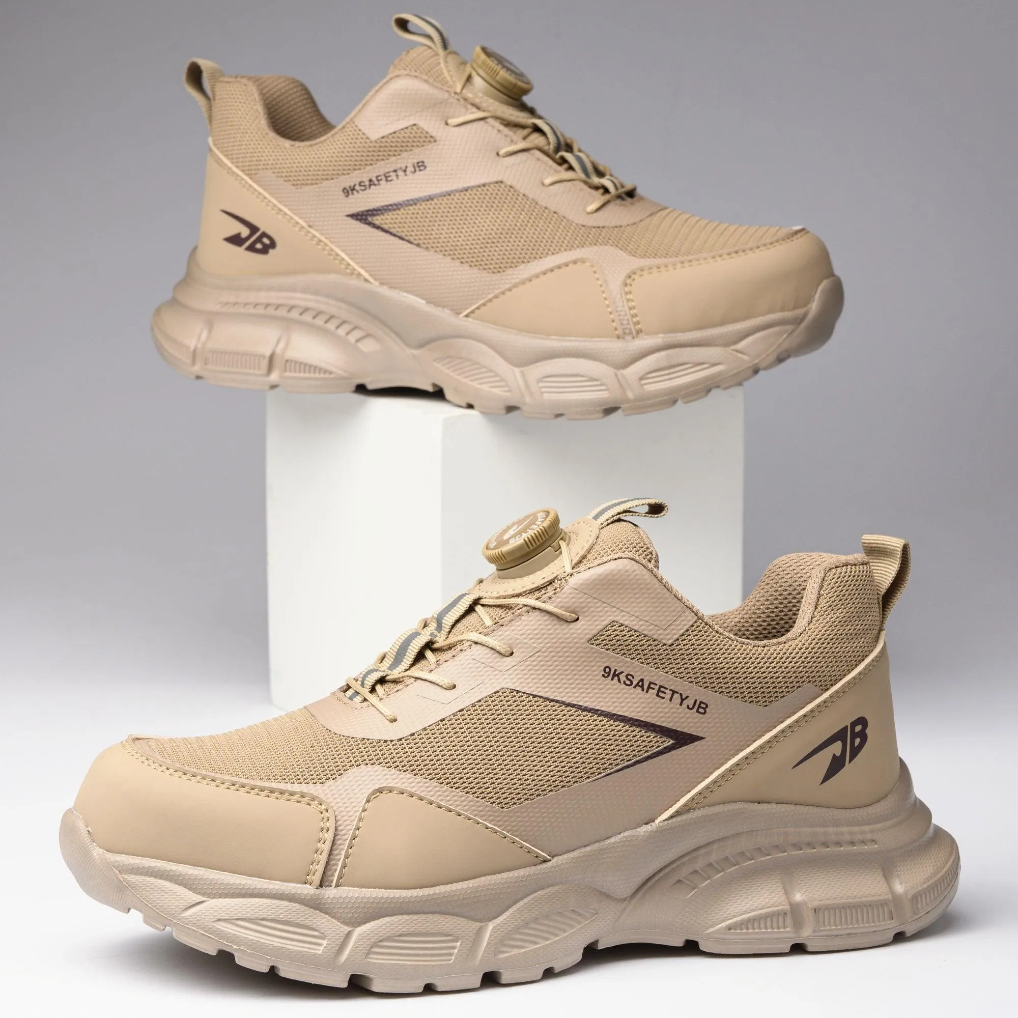 Men's AirFlow Steel Toe Sneakers - Fast-tie Dial Lacing | B325
