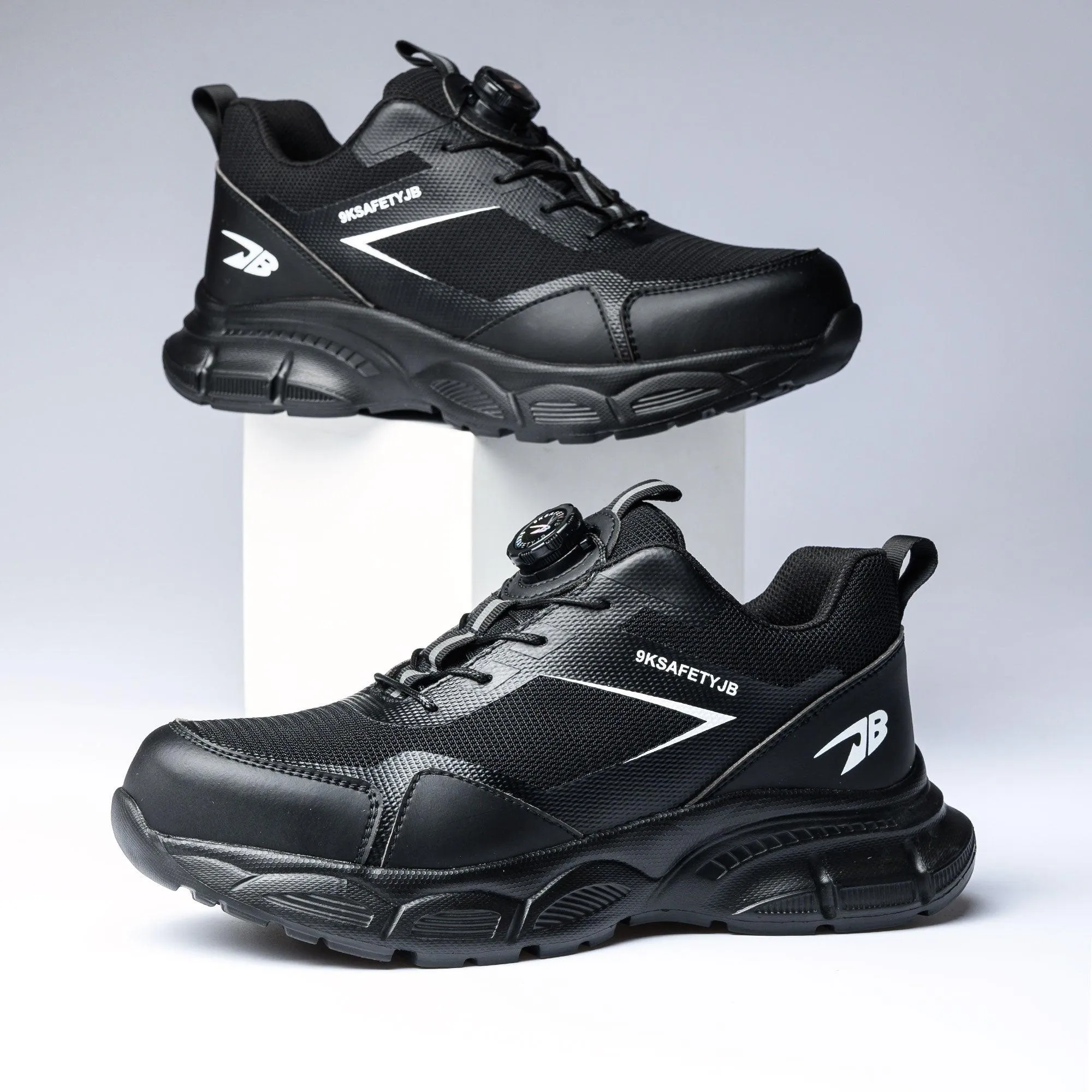 Men's AirFlow Steel Toe Sneakers - Fast-tie Dial Lacing | B325