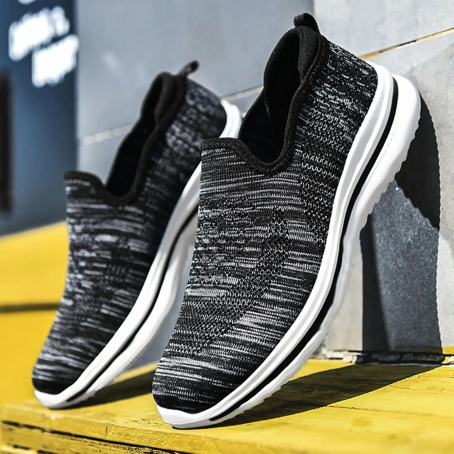 Mens Athletic Shoes Men's Sneakers Shoe for Men Slip on Shoe for Men Comfortable Everyday and Travel Sneaker