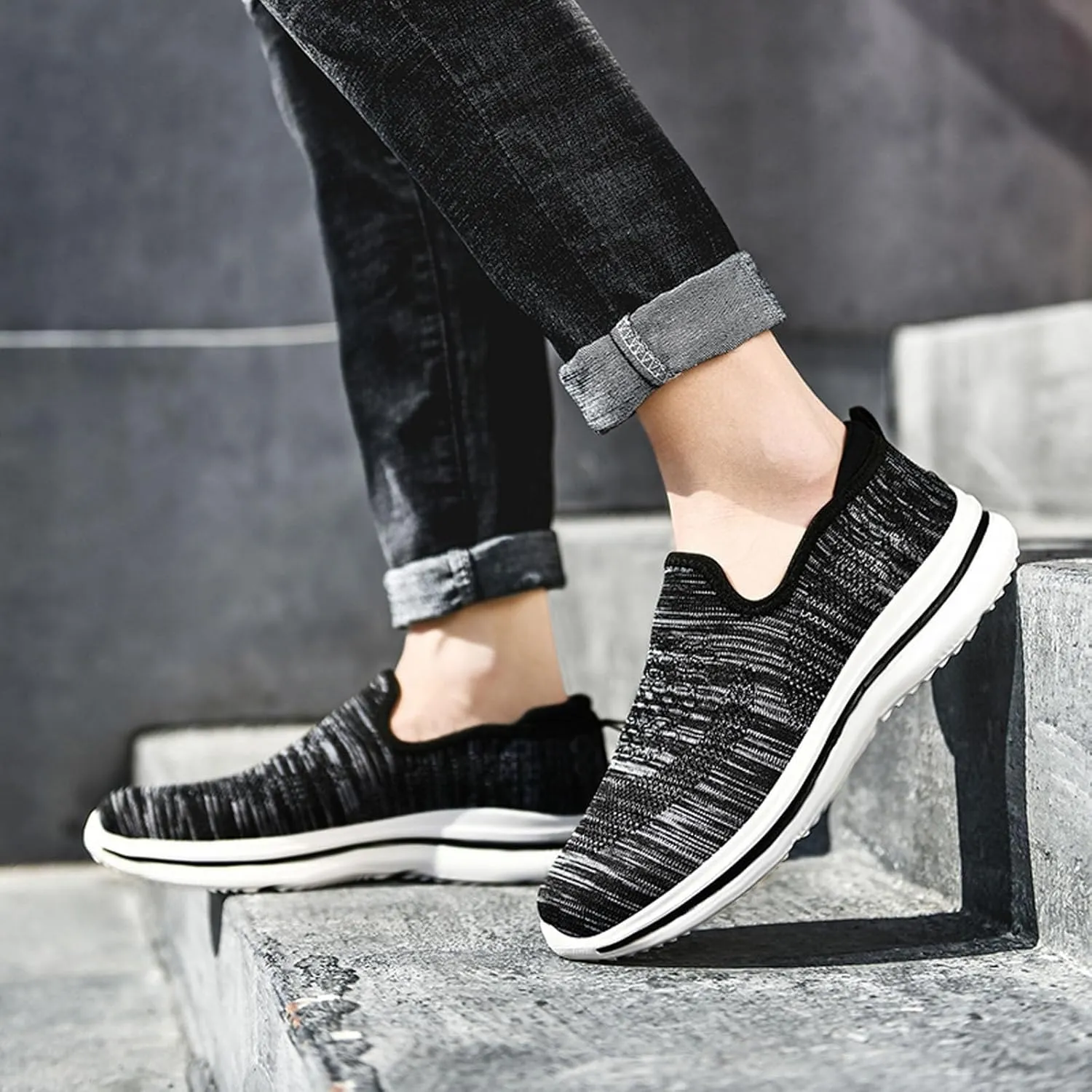 Mens Athletic Shoes Men's Sneakers Shoe for Men Slip on Shoe for Men Comfortable Everyday and Travel Sneaker