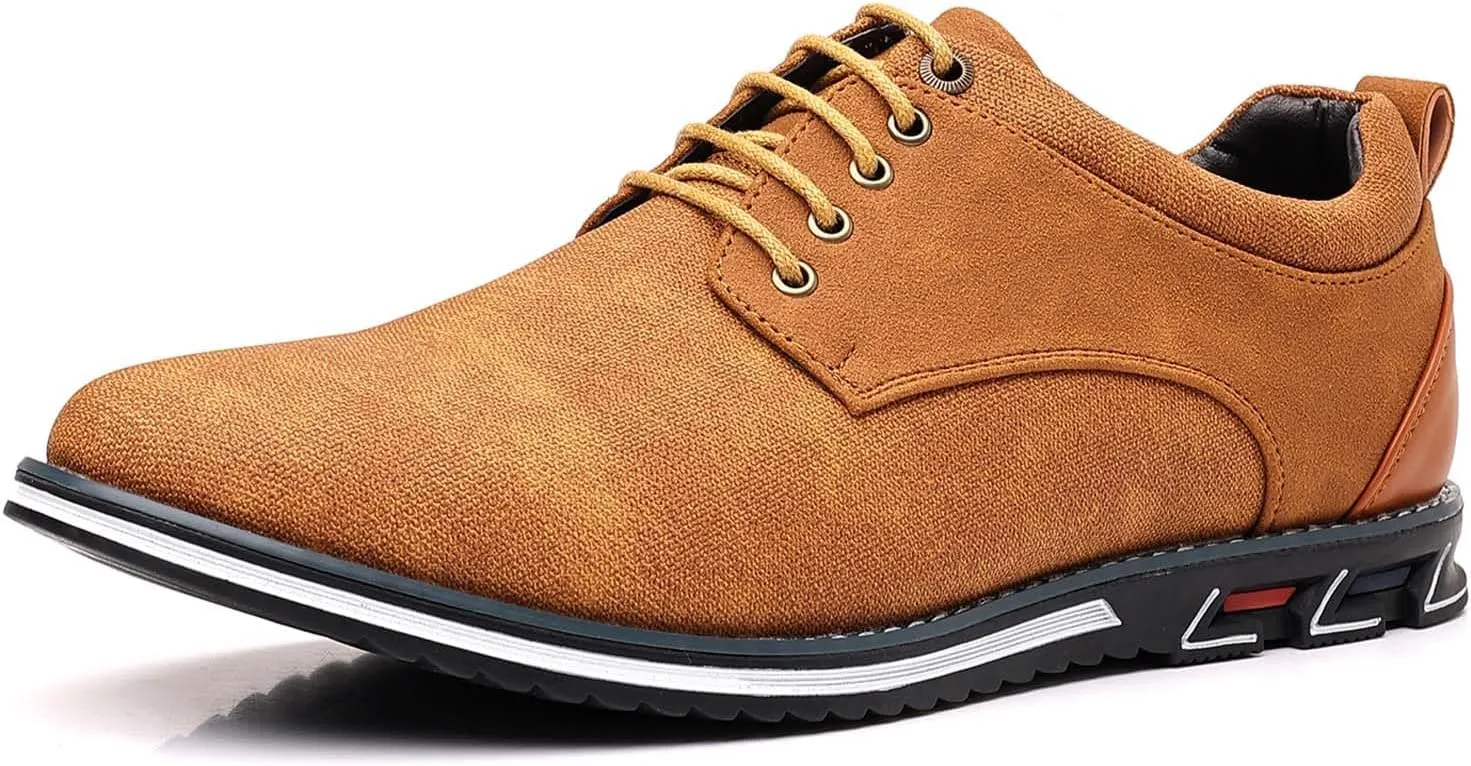 Men's Casual Dress Shoes Comfortable Oxford Shoes Business Formal Derby Sneakers