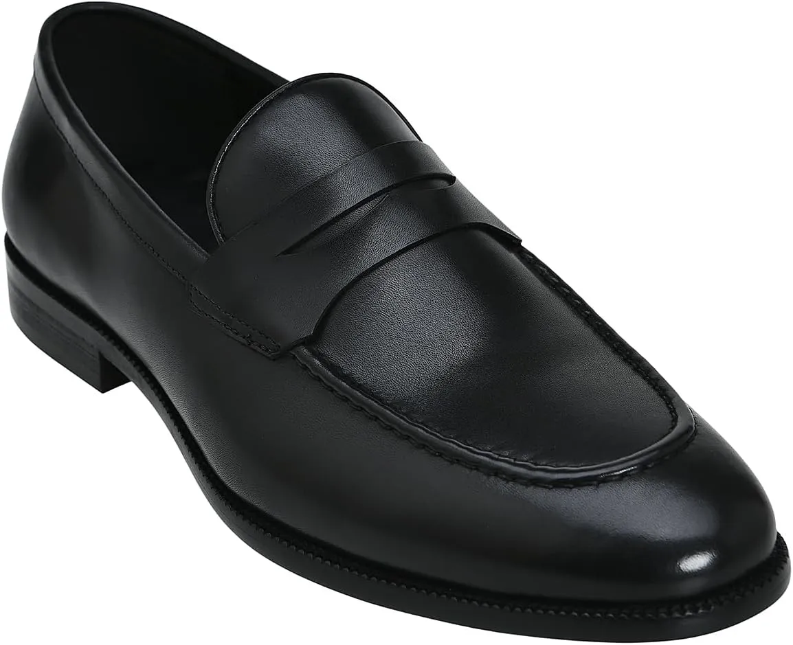 Men's Classic Oxford Leather Dress Shoes for Men Genuine Leather Breathable Slip-On Loafers
