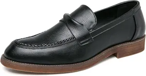Men's Classic Penny Loafers, Classic Business Casual British Slip-On Leather Shoes