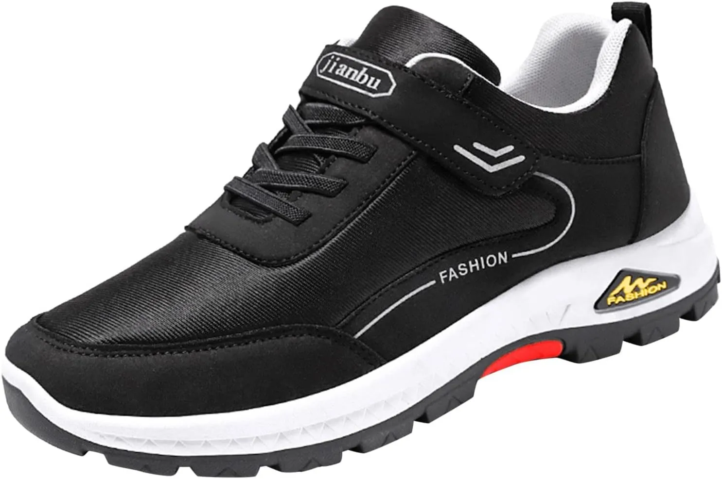 Mens Everyday Sneakers Fashion Spring and Summer Men Sports Shoes Soft Sole Non Slip Solid Color Lace Up Minimalist