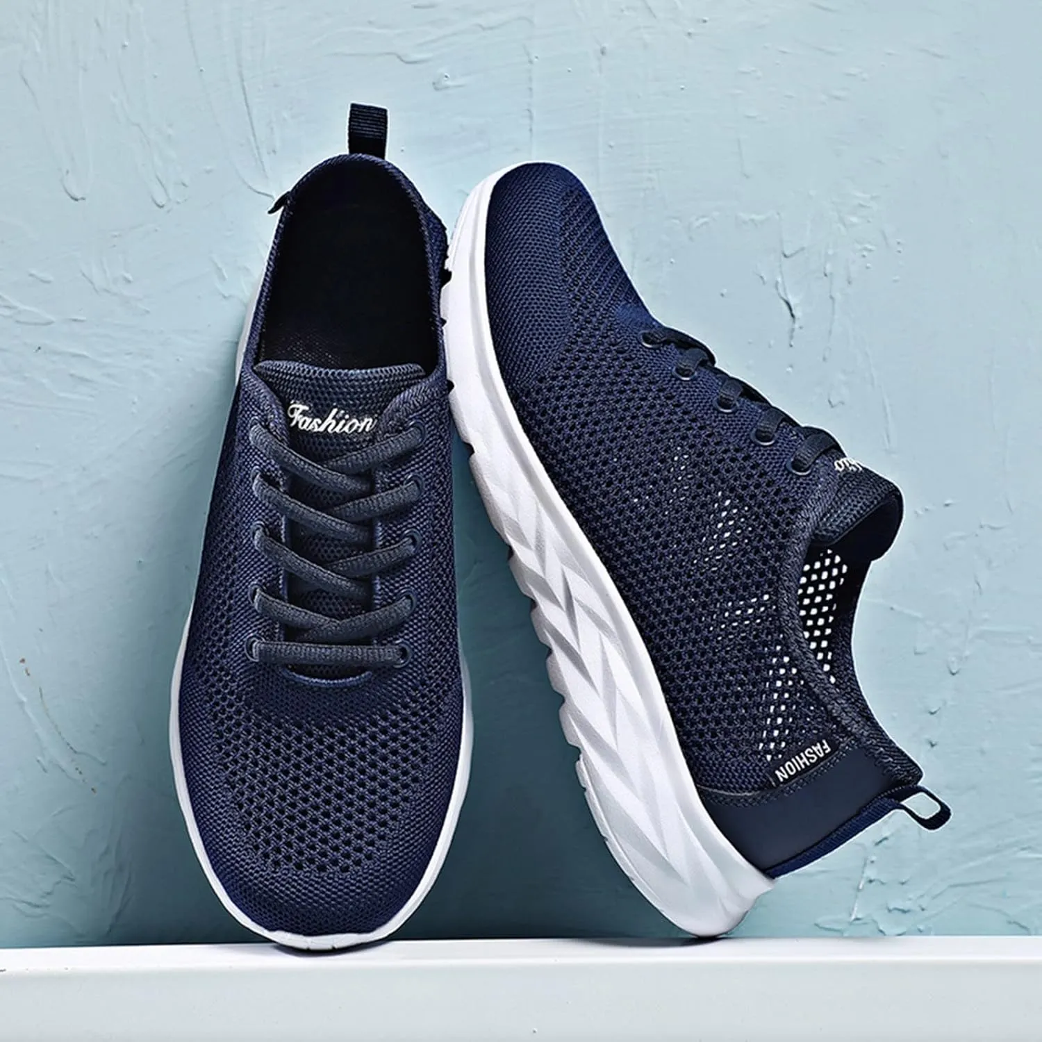 Mens Everyday Sneakers Men Comfortable Fashion Casual Breathable Lightweight Solid Color Summer and