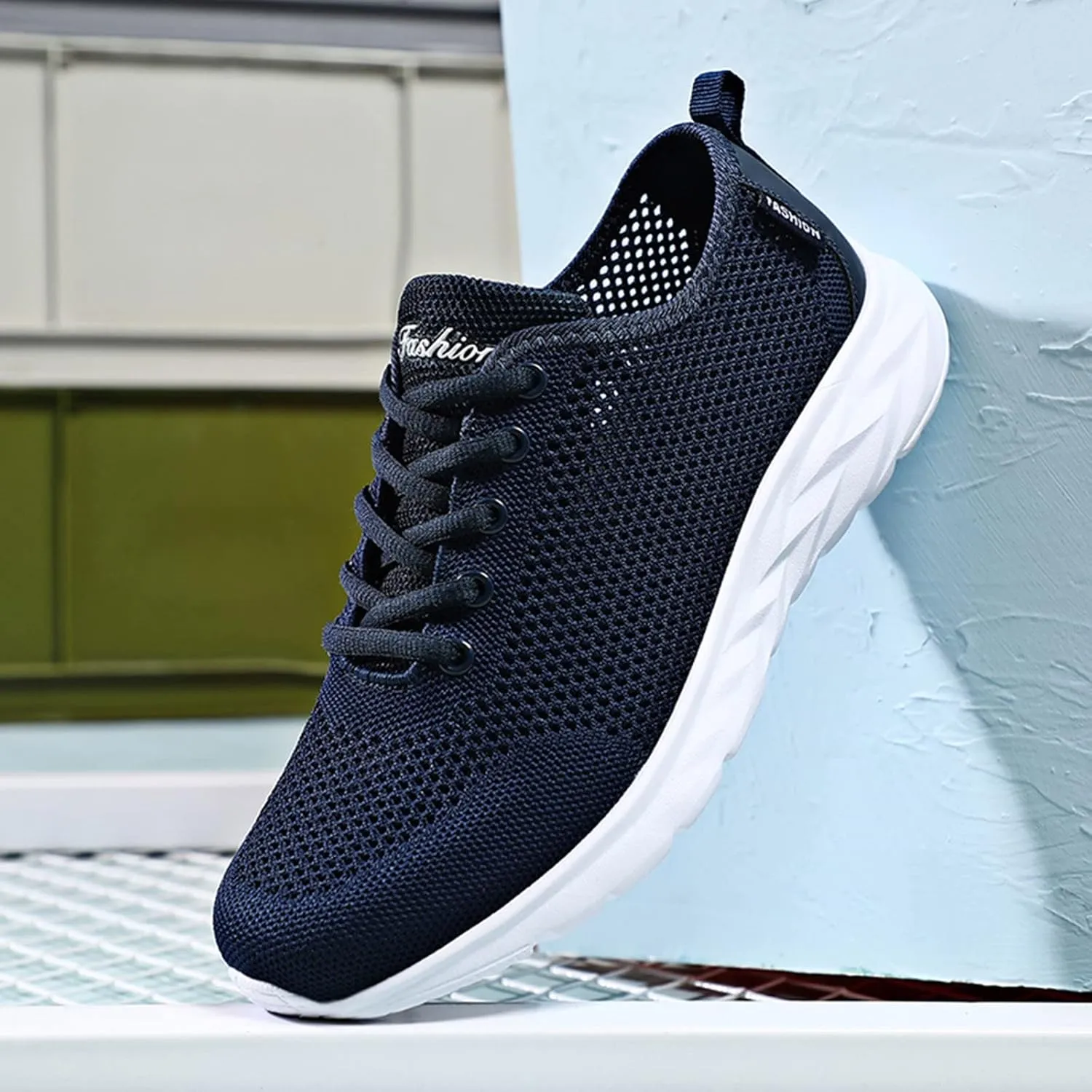 Mens Everyday Sneakers Men Comfortable Fashion Casual Breathable Lightweight Solid Color Summer and