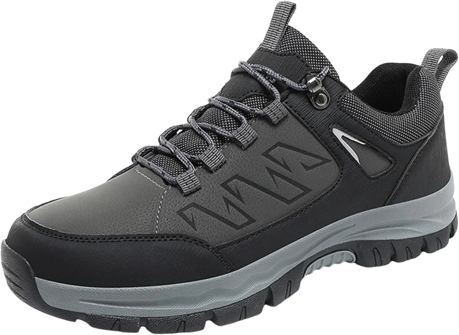 Men's Hiking Shoes Non-Slip Comfortable Walking Shoes Breathable Trial Trekking Sneakers Lightweight Work Shoes