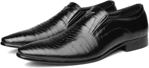 Men's Leather Lined Dress Oxfords Shoes Slip-on Loafers Men's Casual Business Leather Shoes