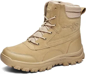 Mens Military Tactical Boots Combat Boots Breathable Police Patrol Boots Lightweight Army Boots Waterproof Hiking Boots
