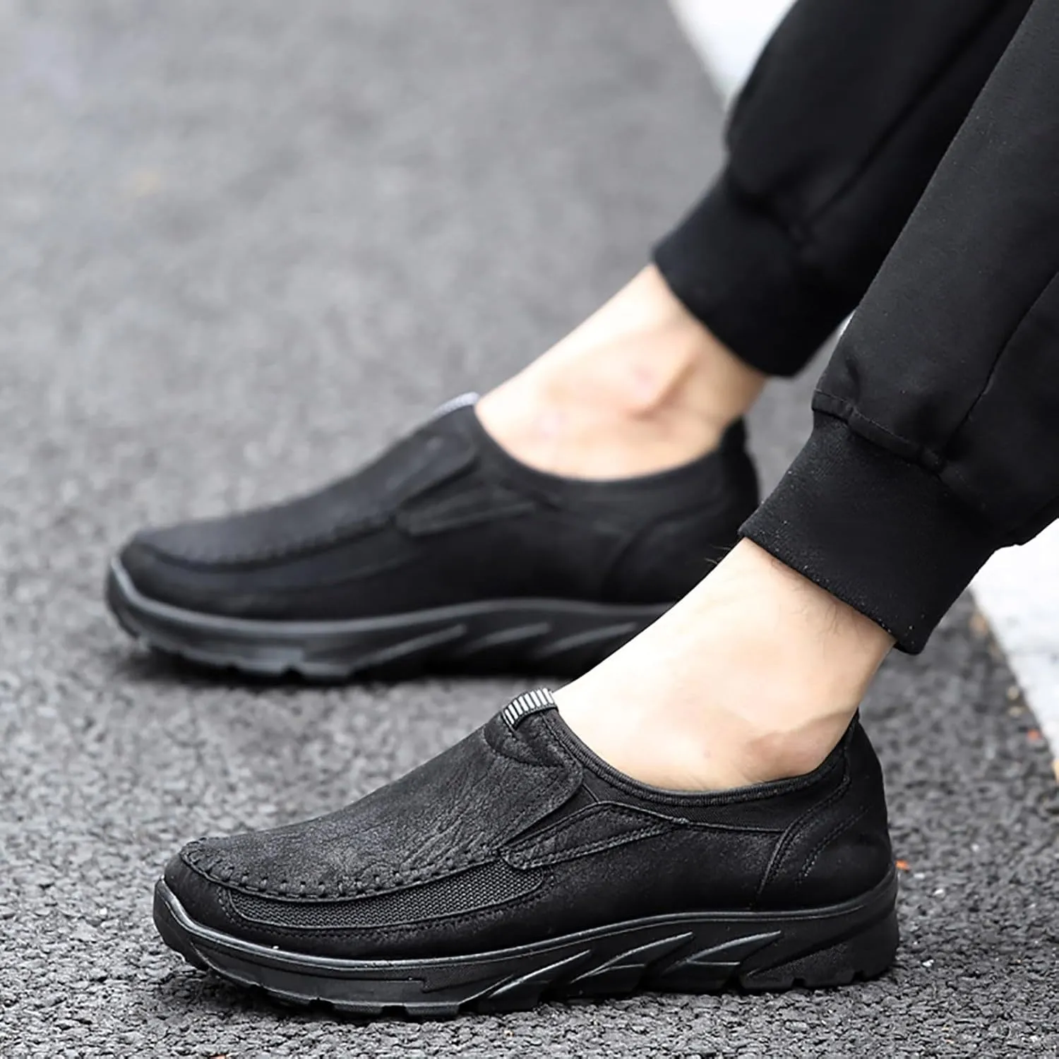 Men's Slip Shoes Casual Shoes for Men Leather Sports Trendy Design for Active Lifestyles Sneakers