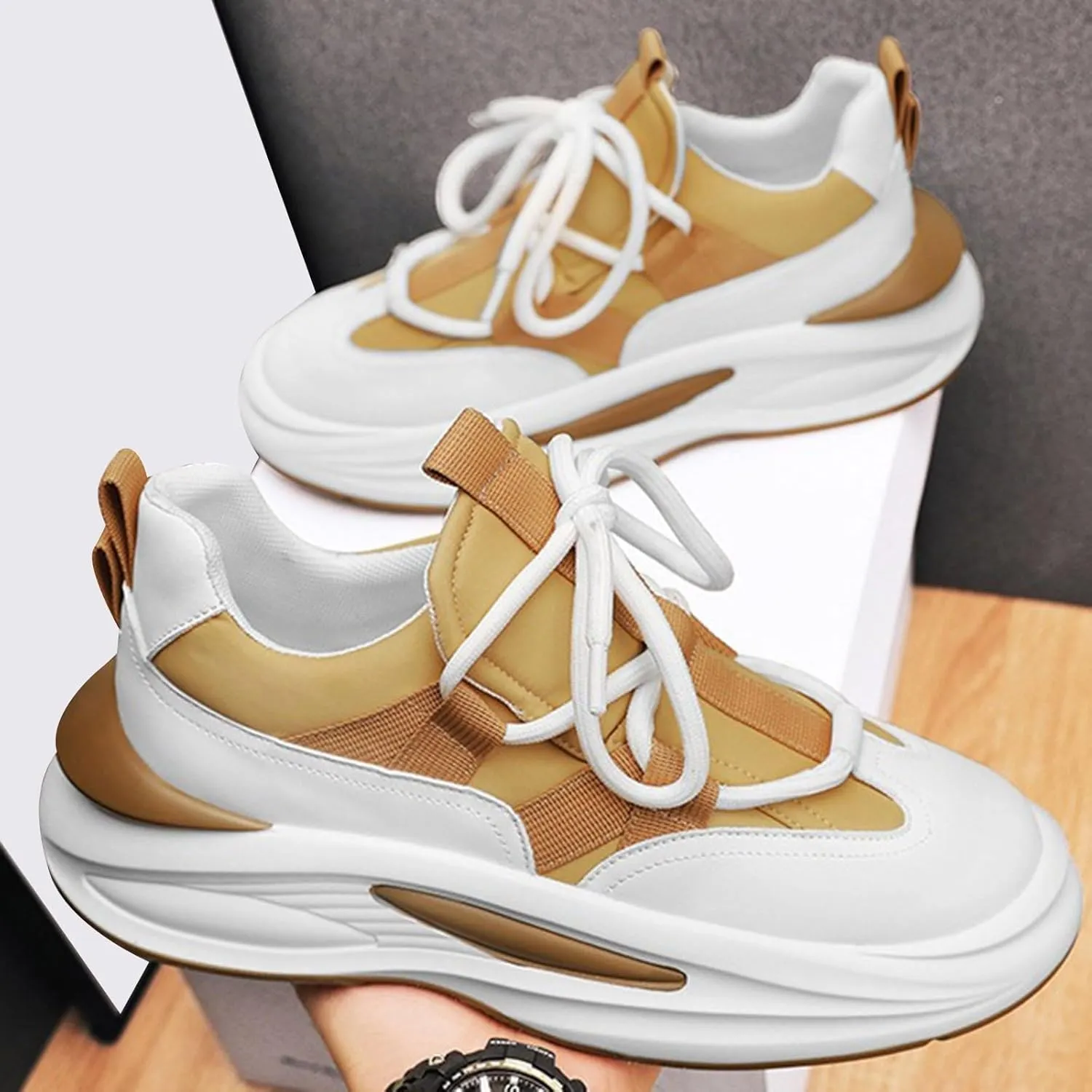 Men's Slip Shoes Fashion Summer and Men Sneakers Fly Woven Mesh Breathable and Comfortable Slip On