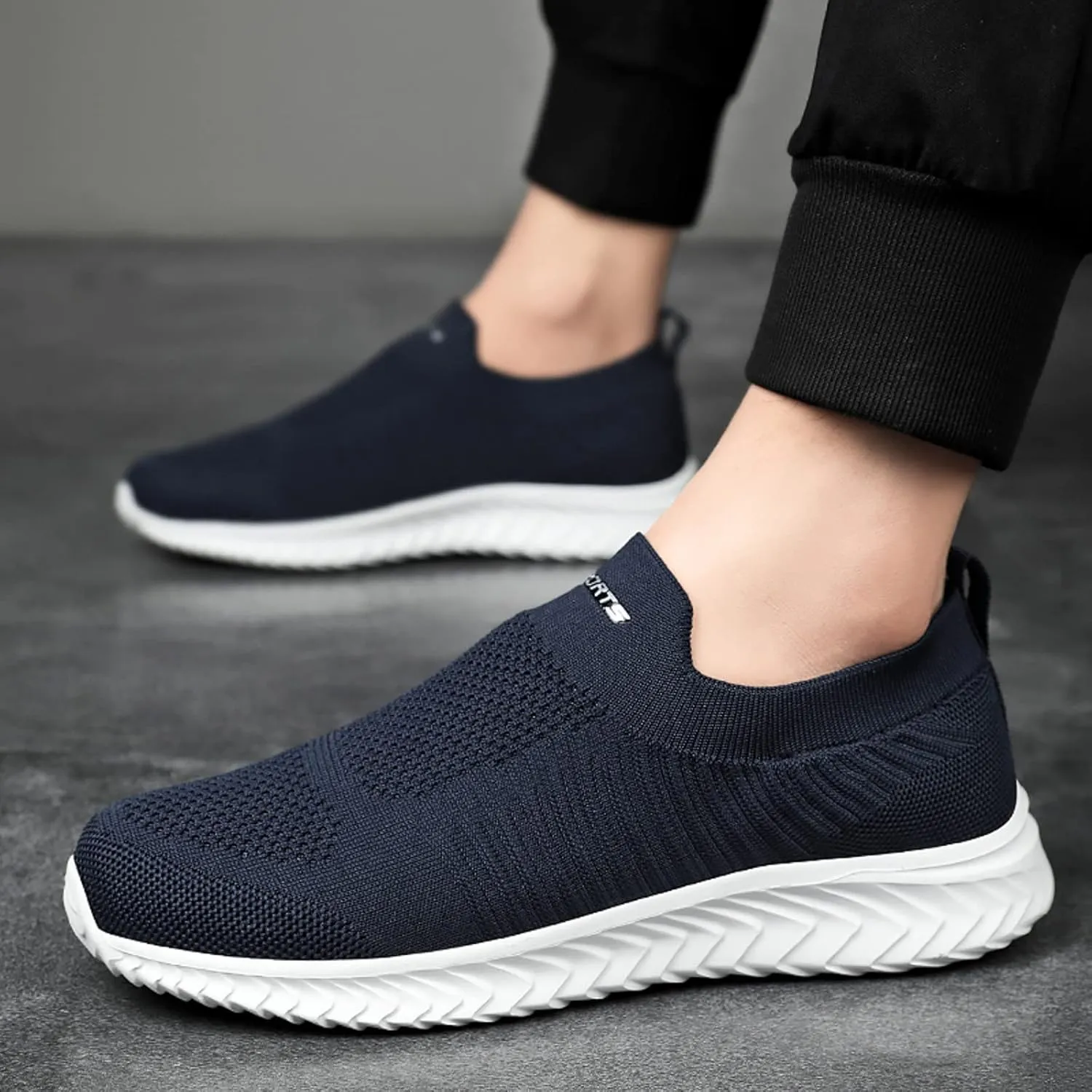 Mens Tennis Shoes Mens Slip on Shoes Shoe for Men Slip on Shoe for Men Running Trail Comfortable Sneaker