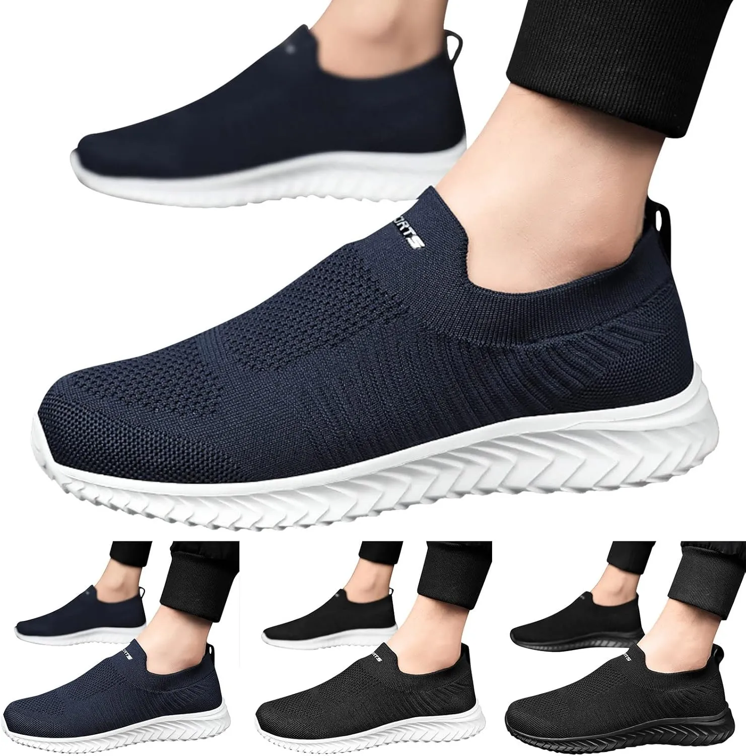 Mens Tennis Shoes Mens Slip on Shoes Shoe for Men Slip on Shoe for Men Running Trail Comfortable Sneaker