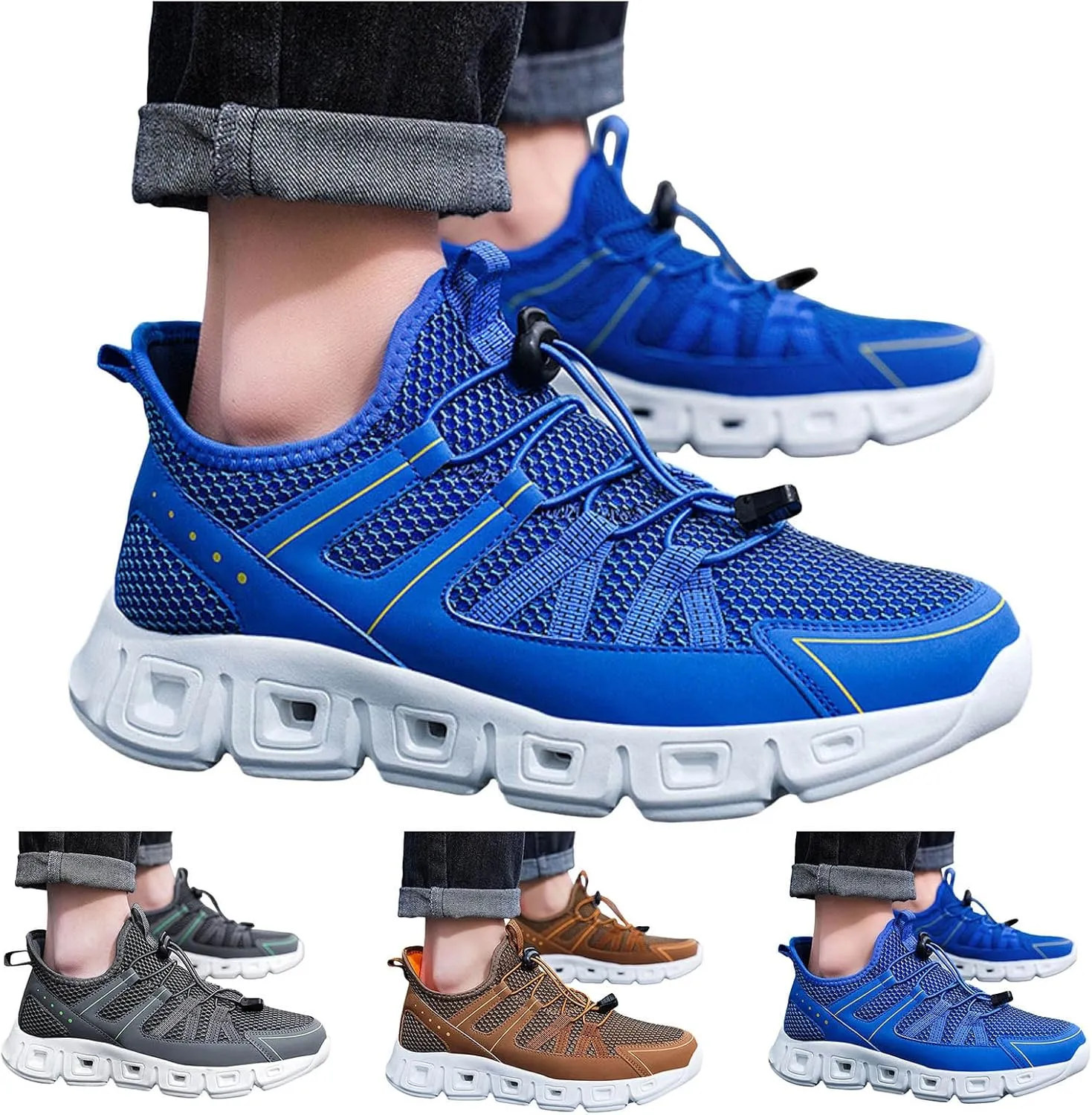 Mens Tennis Shoes Mens Slip on Shoes Sneaker for Men Slip on Shoe for Men Mesh for Everyday and Travel Sneaker
