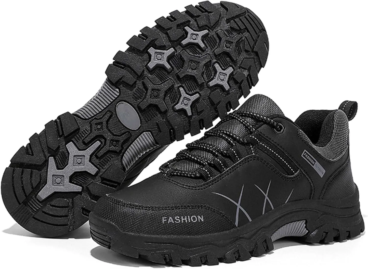 Mens Womens Anti Slip Wear Resistant Lace Up Hiking Boots Comfortable Breathable backpacking boots Rubber Soles Scenic Spots Tourist Boots Couple Park Walking Boots Rock Climbing Boots
