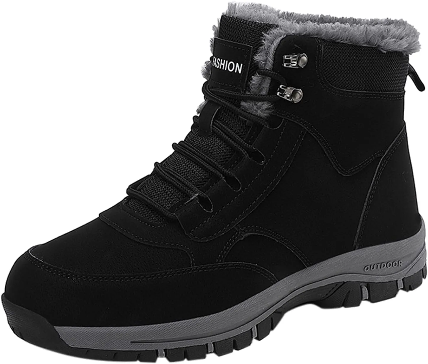 Men's Work Boots Slip On Hiking Sneakers Shoes Warm Women's Safety Shoes Business Casual Platform Sneakers Lightweight Safety Hike Grounded Footwear
