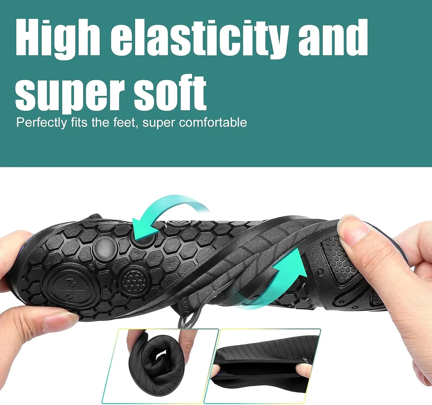 Metog Men Women Water Shoes Quick-Dry Aqua Socks Barefoot Slip-on for Beach Swim Sport Surf Yoga Exercise