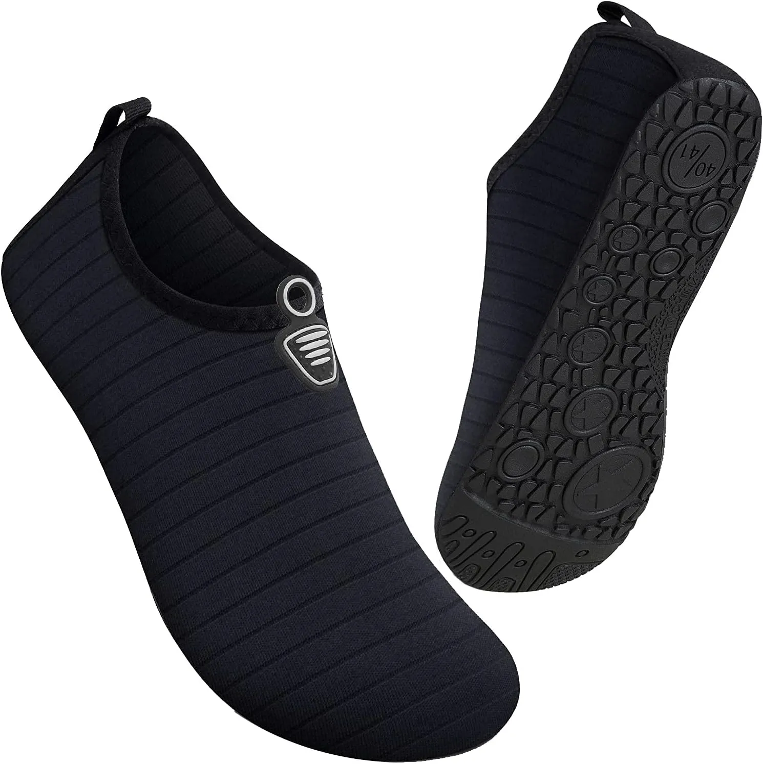 Metog Men Women Water Shoes Quick-Dry Aqua Socks Barefoot Slip-on for Beach Swim Sport Surf Yoga Exercise
