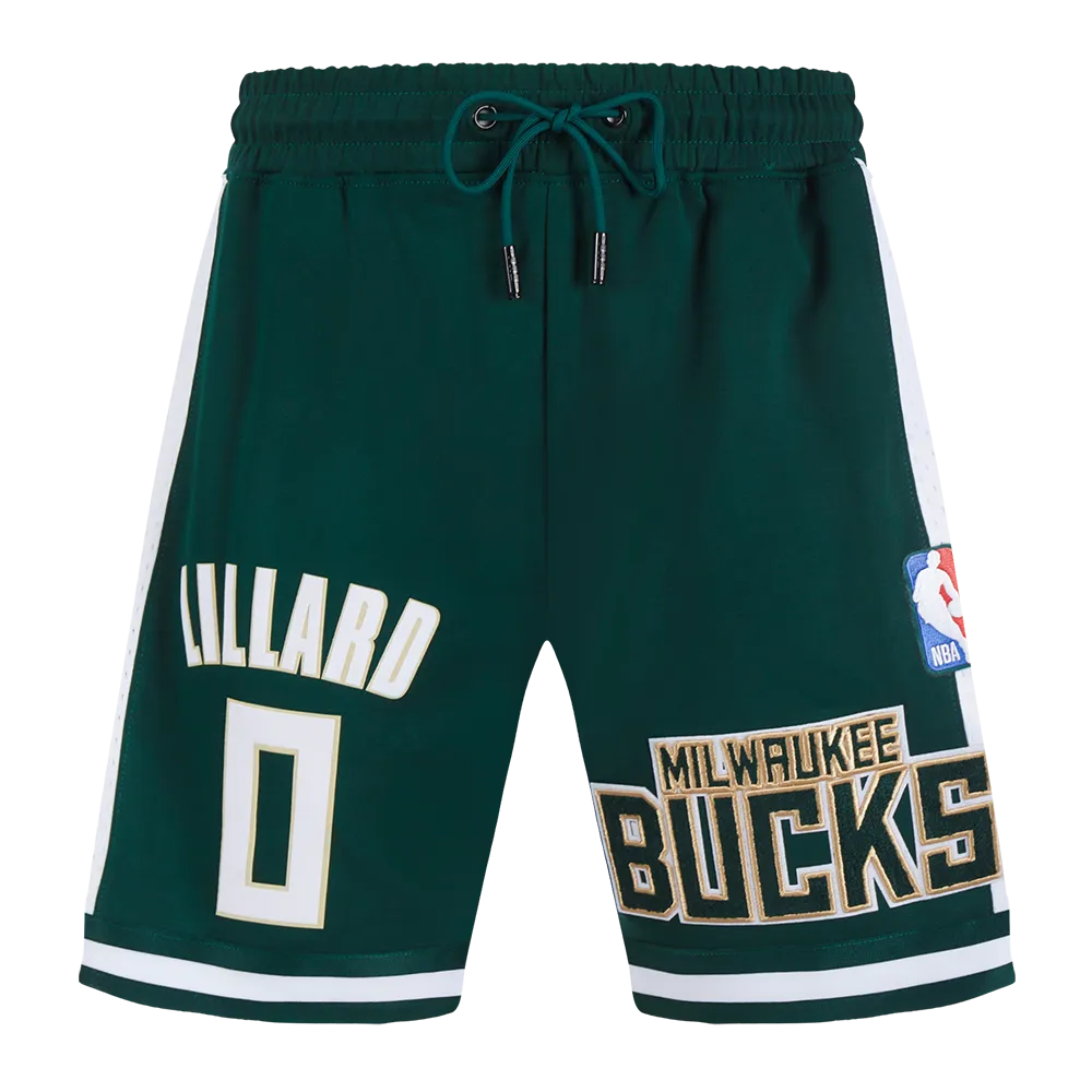 MILWAUKEE BUCKS DAMIAN LILLARD #0 CLASSIC MEN'S DK 2.0 SHORT (FOREST GREEN)