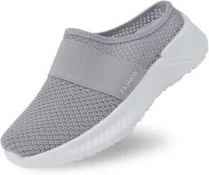 Mules for Women 2025 Comfortable Mesh Air Cushion Mule Sneakers Orthopedic Closed Toe Slip on Walking Shoes