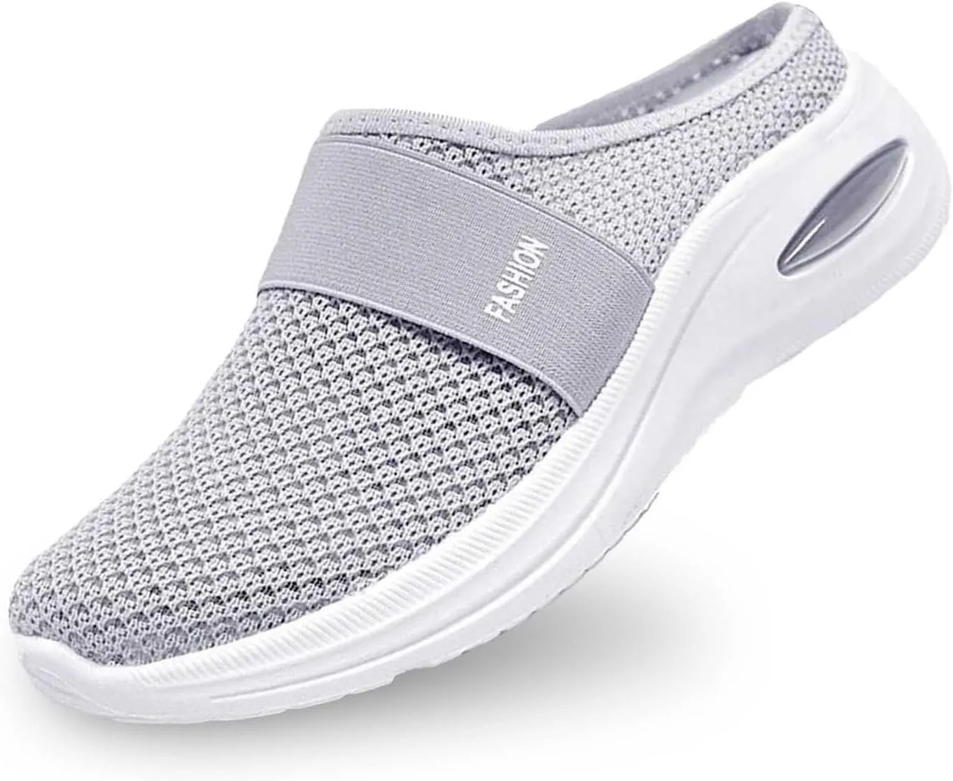 Mules for Women 2025 Slip on Mesh Air Cushion Mule Sneakers Breathable Orthopedic Walking Shoes with Arch Support