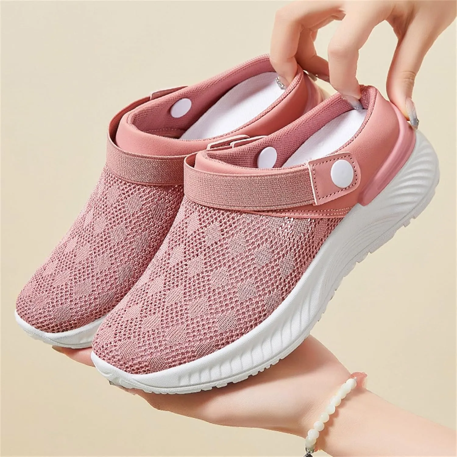 Mules for Women Outdoor Hiking Slip On Sandals Sports Water Shoes Fashion Slippers Classic Clogs for Women Breathable Mesh Walking Mules Sneakers Open Back Slip On Shoes Orthopedic Diabetic Shoe