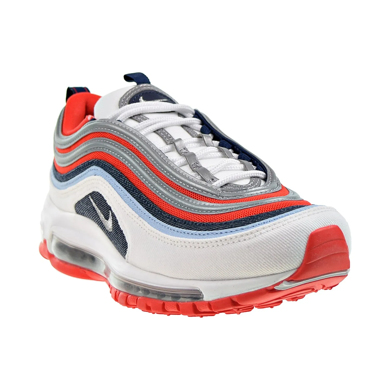 Nike Air Max 97 "USA Denim" Men's Shoes Chile Red-Metallic Silver