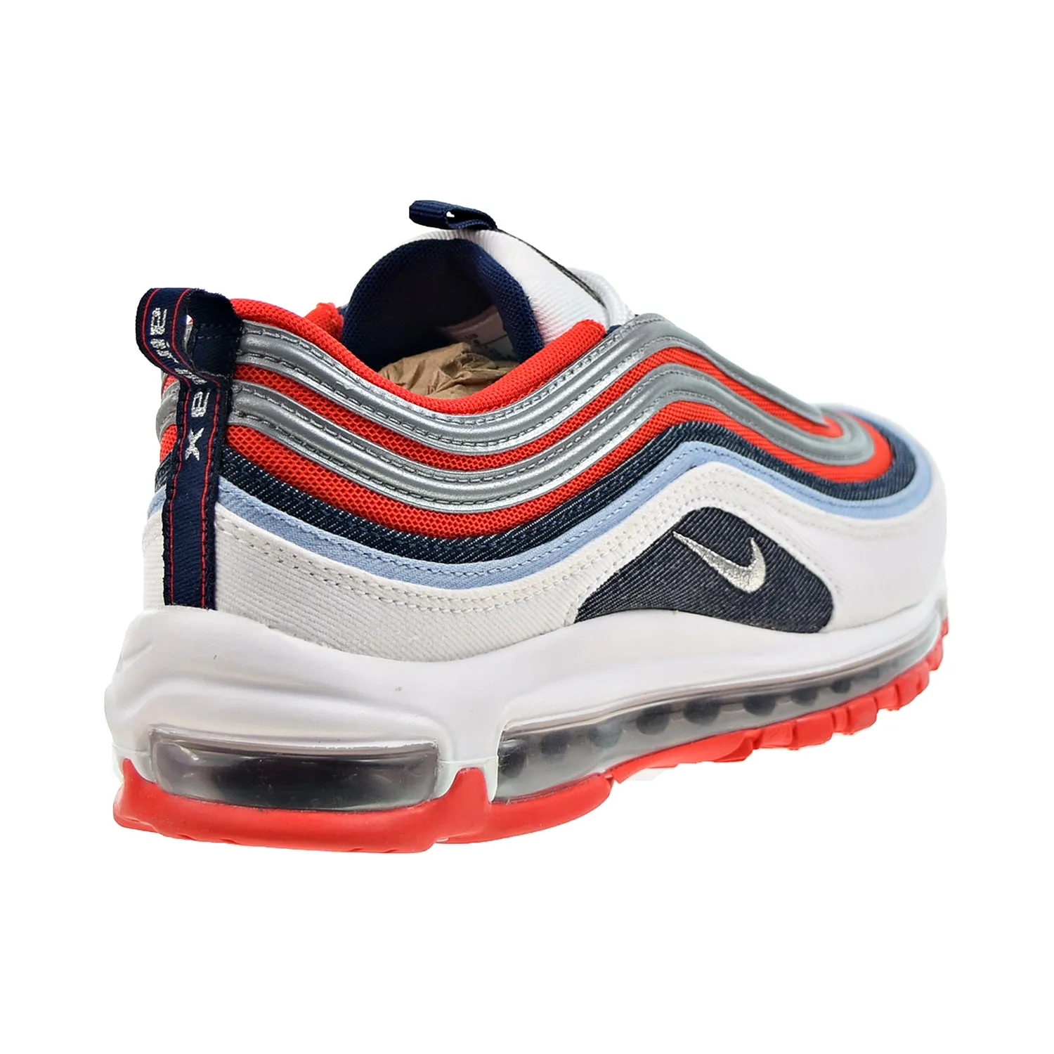 Nike Air Max 97 "USA Denim" Men's Shoes Chile Red-Metallic Silver