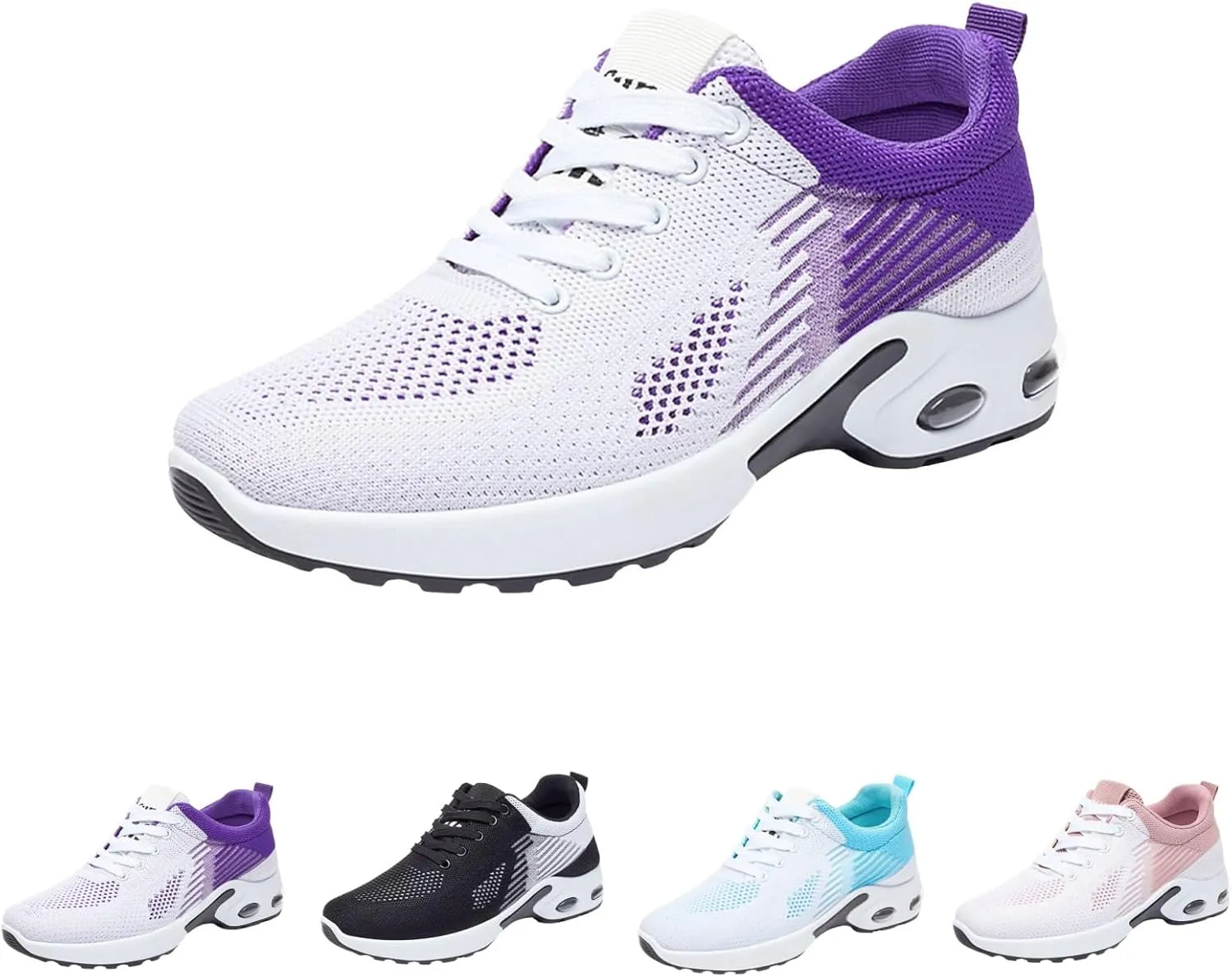 Orthopedic Shoes for Women Slip On Air Cushion Lightweight Sports Shoes Mesh Breathable Comfort Slip-On Sneakers