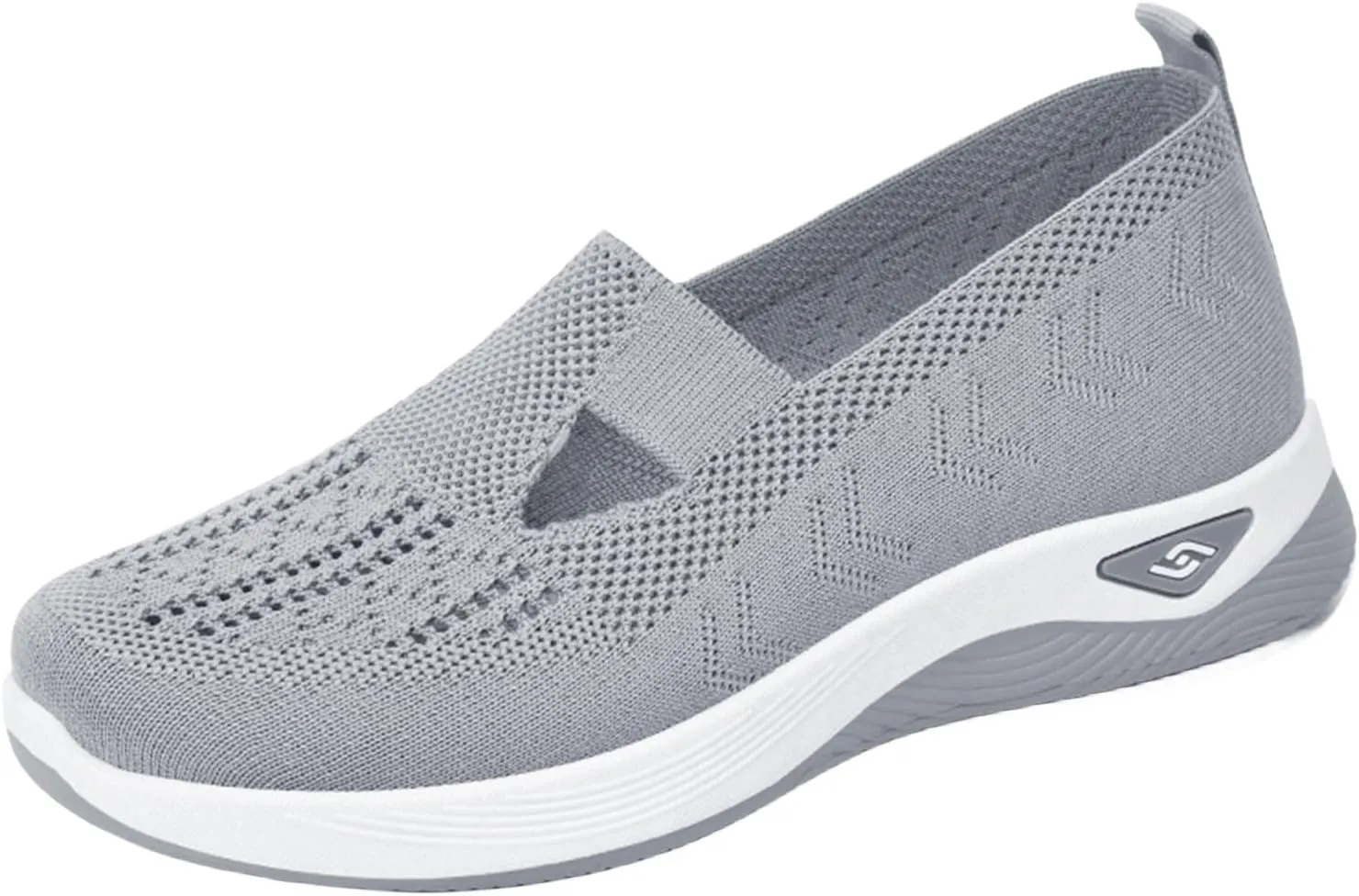 Orthopedic Shoes for Women Slip On Sneakers Breathable Soft Sole Diabetic Walking Shoes Comfort Non Slip Work Sneakers Lightweight Wide Width Soft Sole Arch Support Non-Slip Shoe