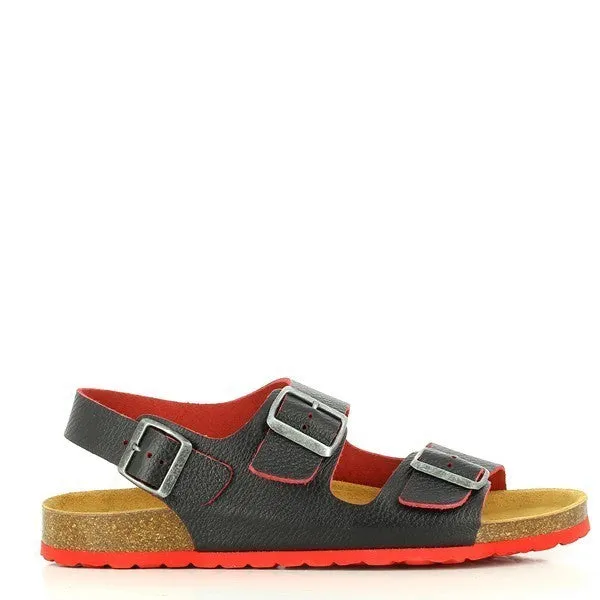 Plakton 105113 Black Slingback Sandals