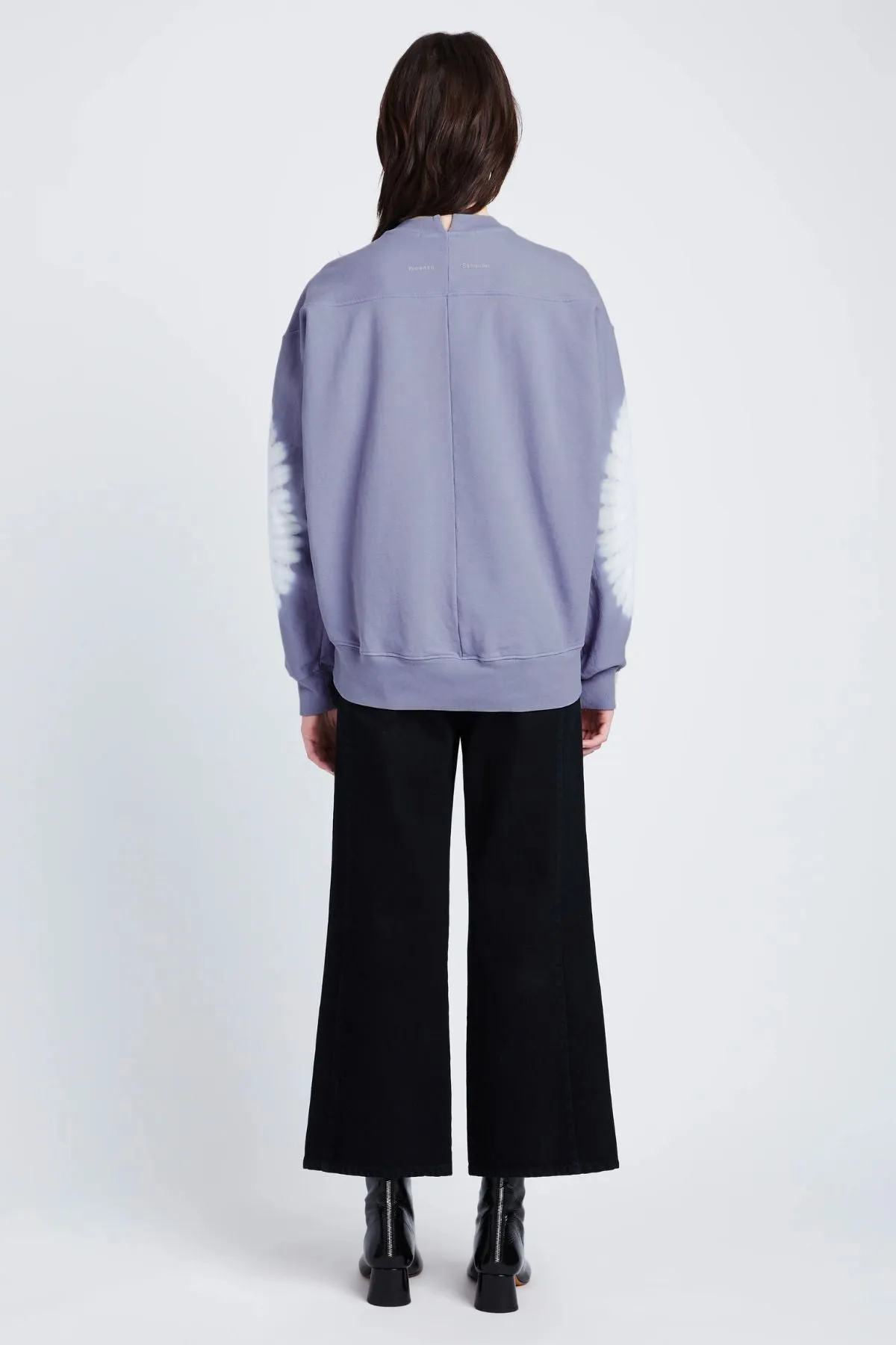 Proenza Schouler White Label Ring Tie Dye Sweatshirt - Lilac/ Off White