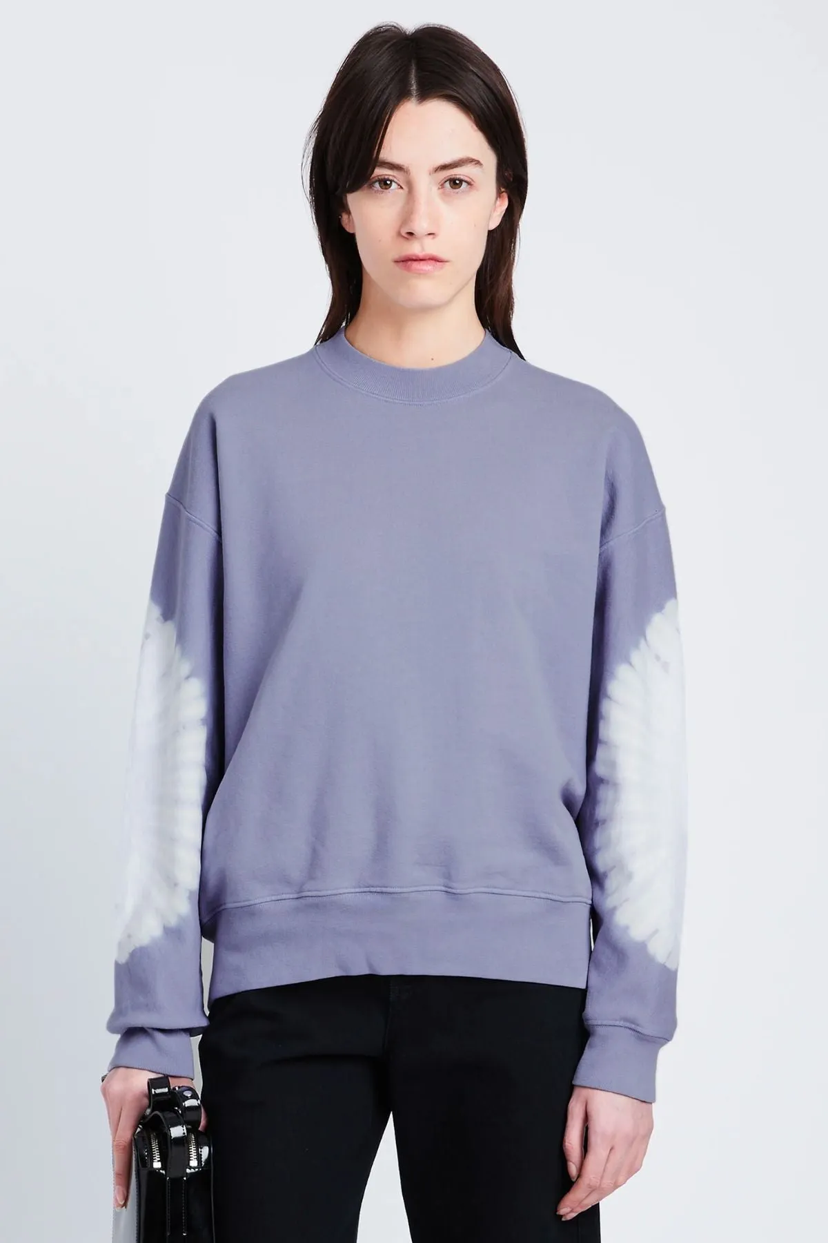 Proenza Schouler White Label Ring Tie Dye Sweatshirt - Lilac/ Off White