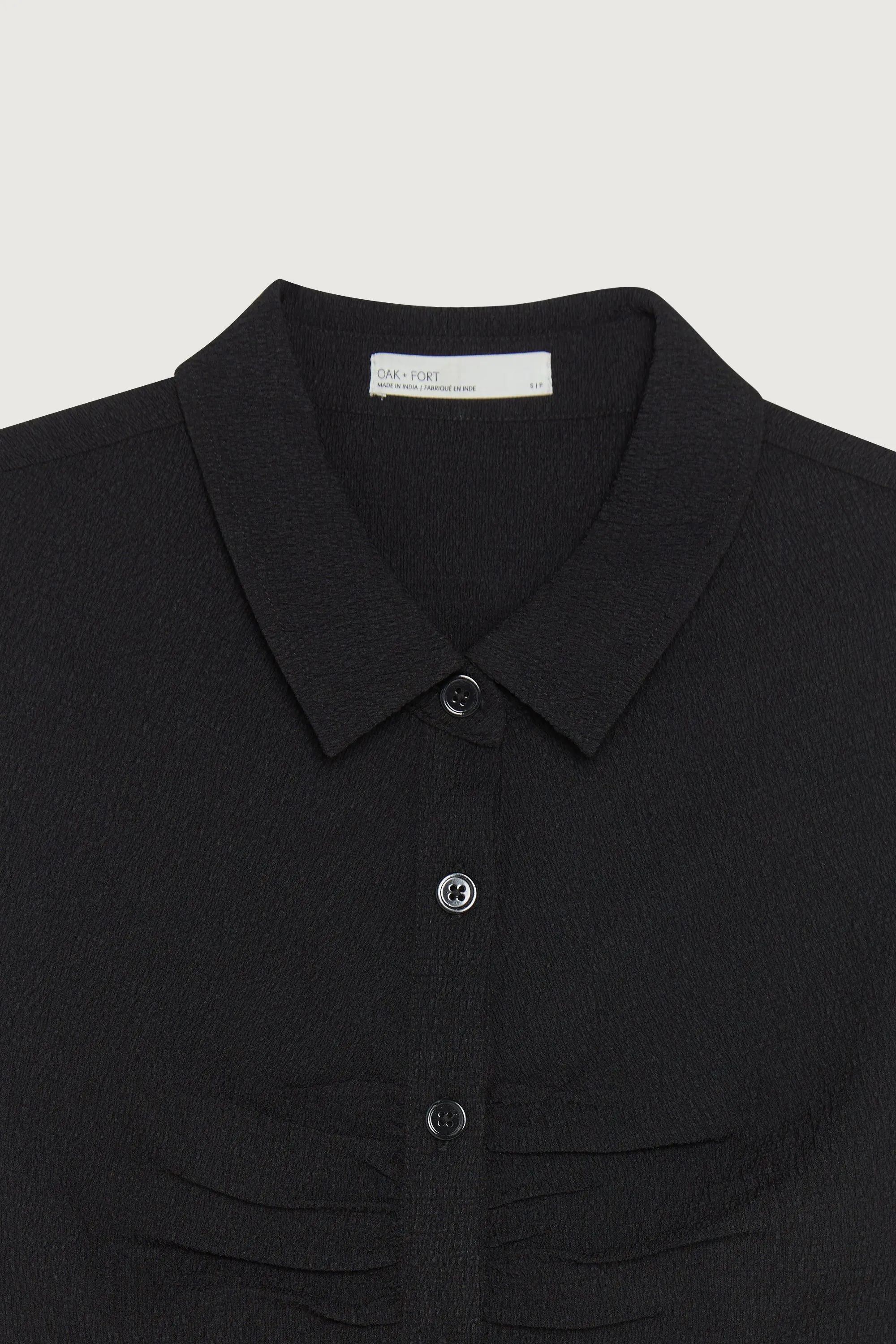 RUCHED FRONT DRESS