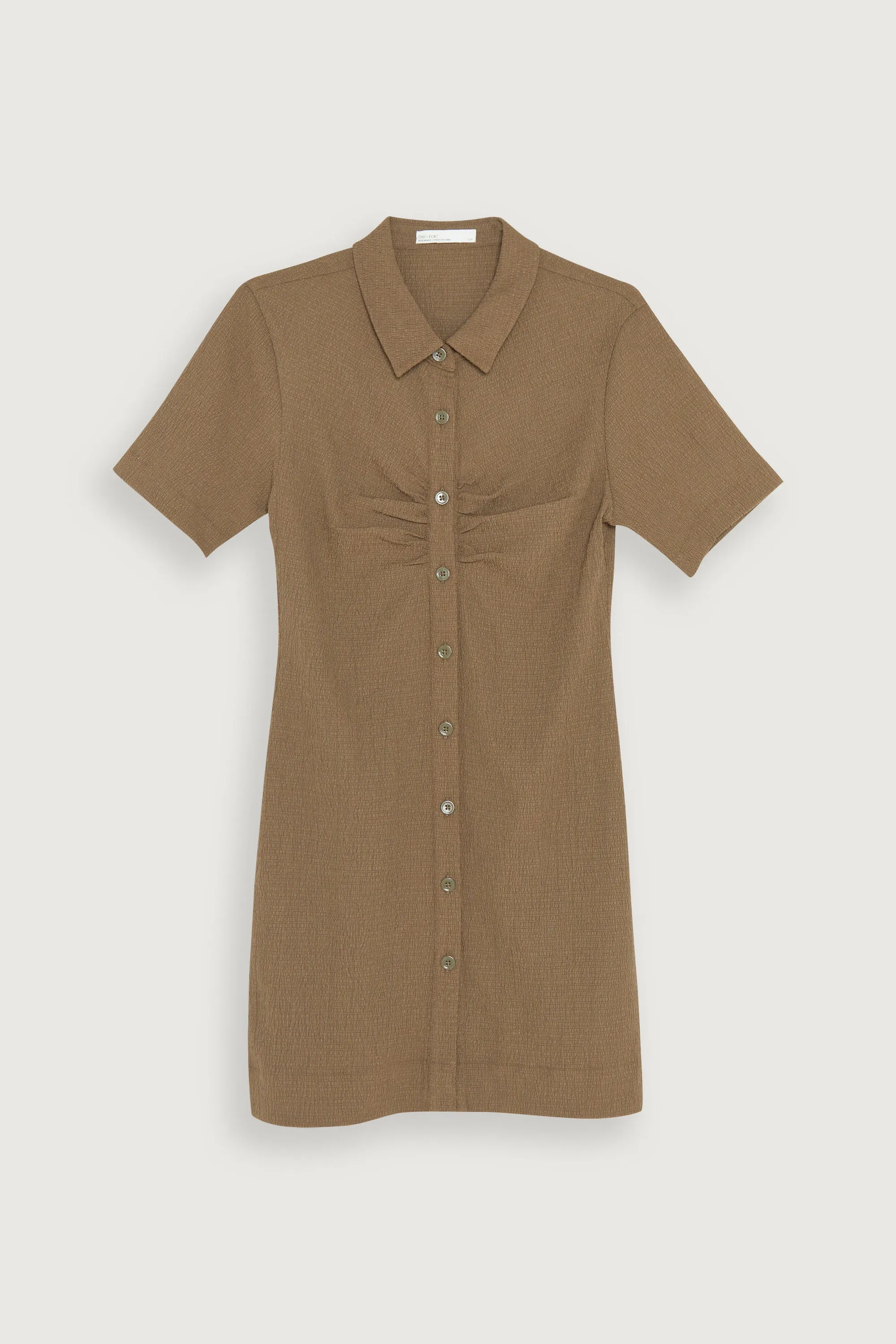 RUCHED FRONT DRESS