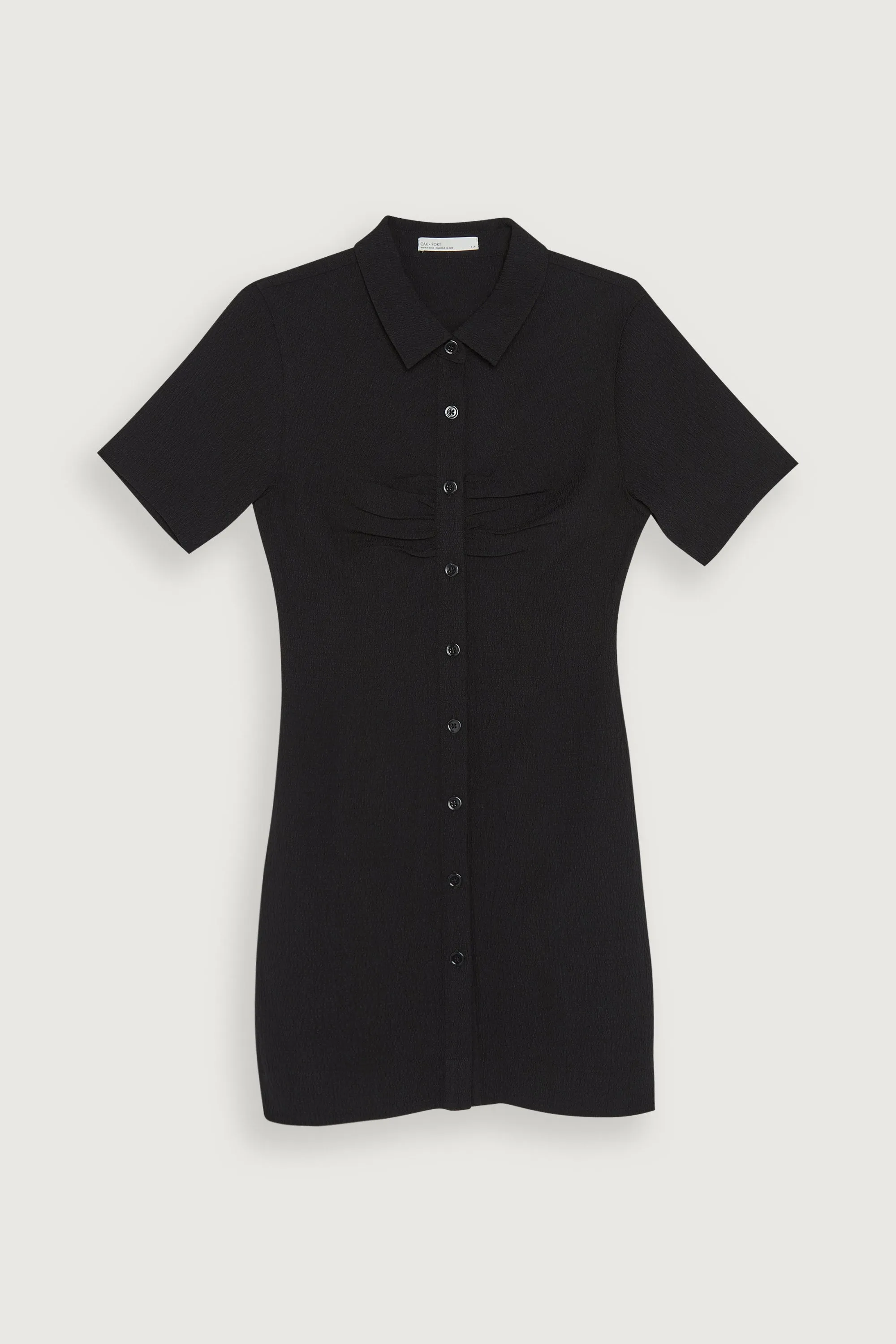 RUCHED FRONT DRESS