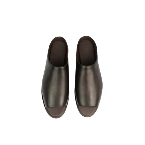 SAJA DRESS MULES RAW UMBER
